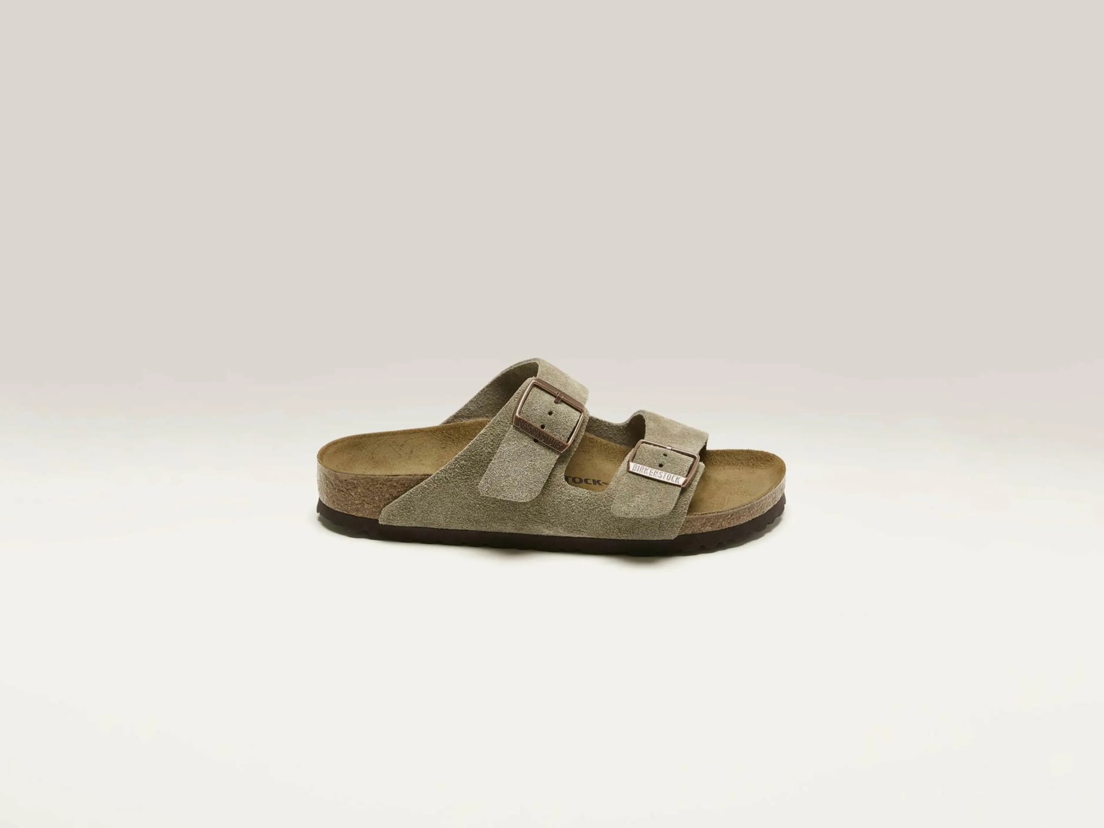 Sandales-Birkenstock Arizona Suede Leather Pour Femmes
