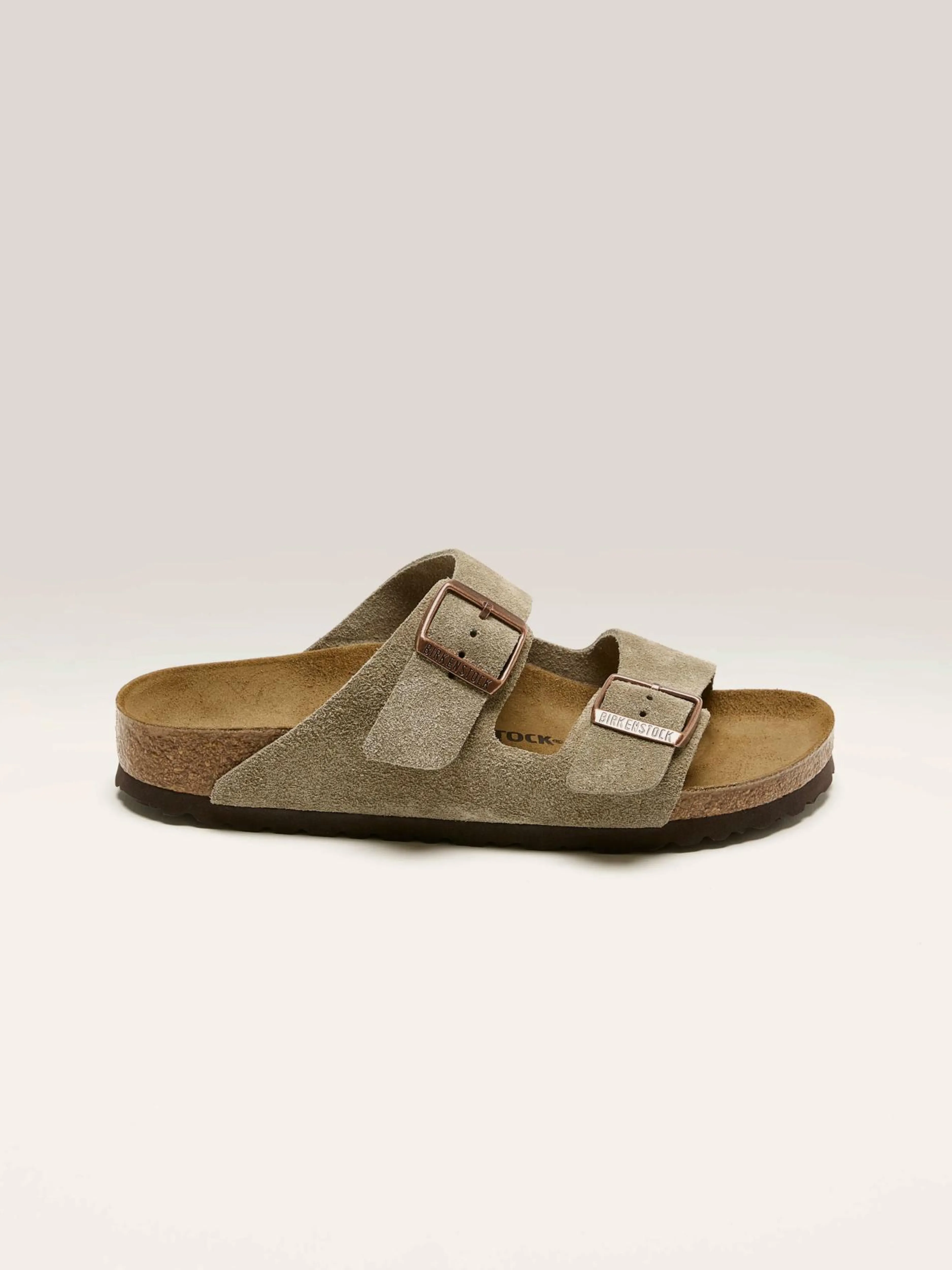 Sandales-Birkenstock Arizona Suede Leather Pour Femmes