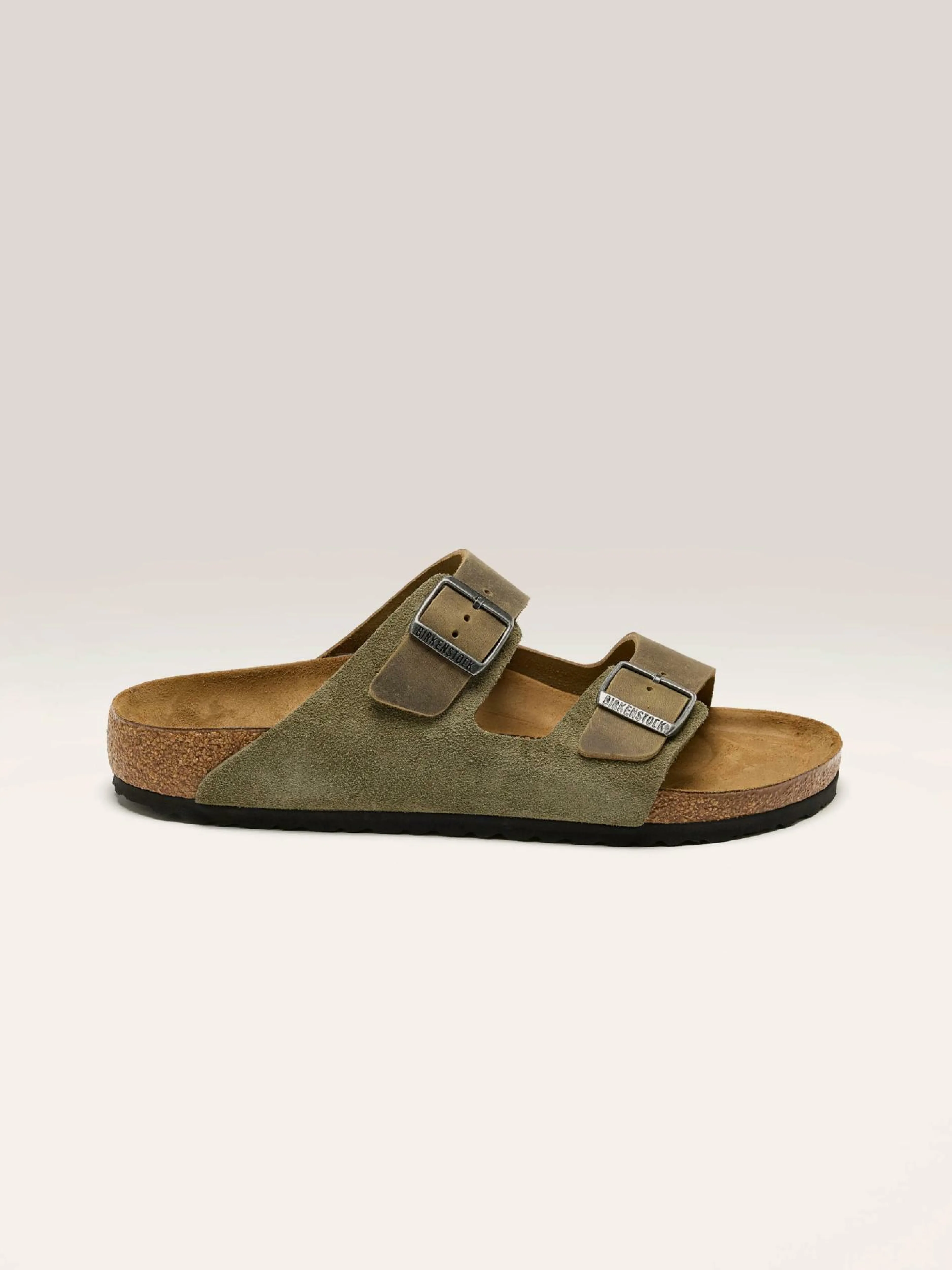 Sandales-Birkenstock Arizona Suede Leather Pour Hommes