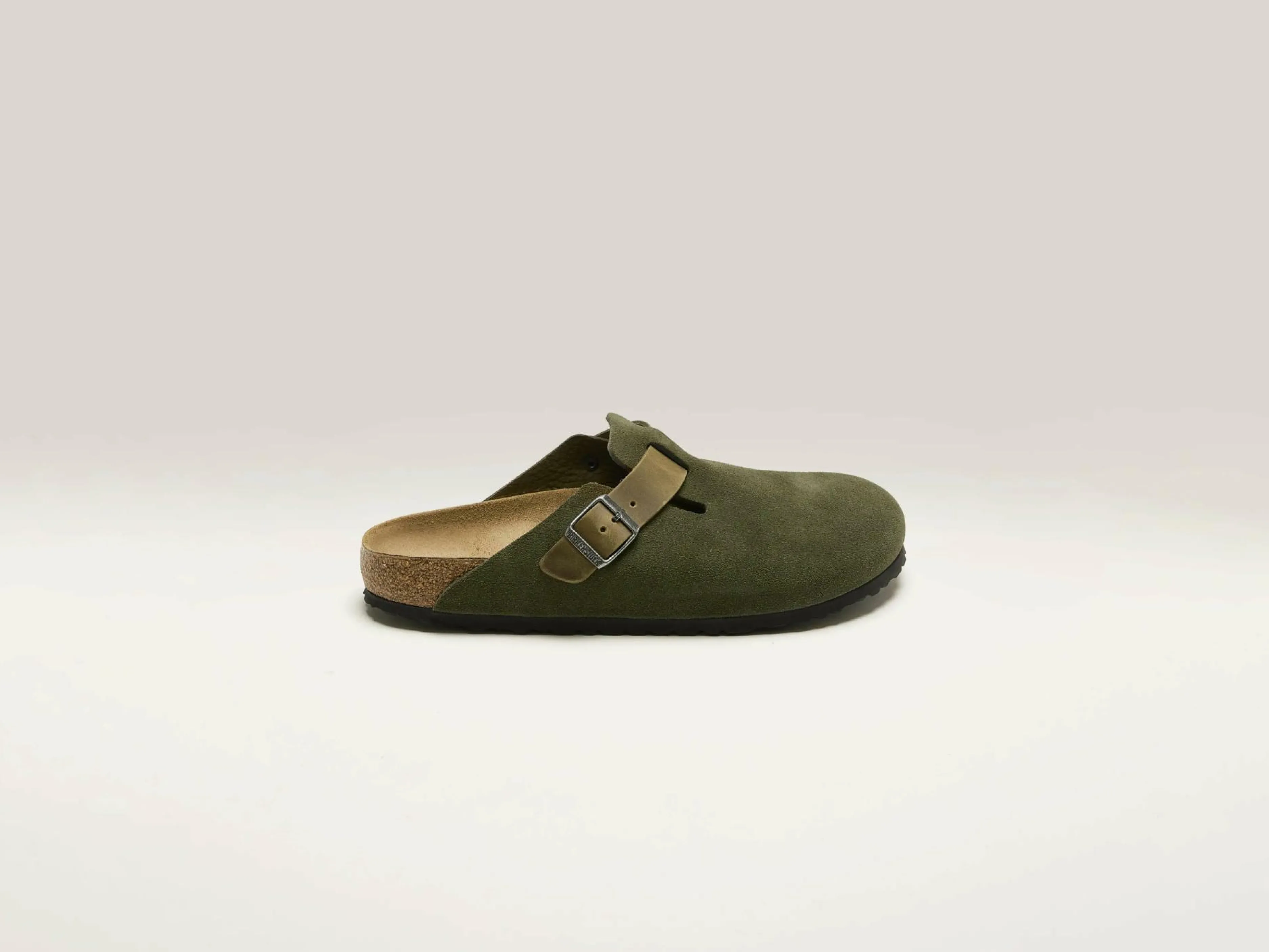 Sandales-Birkenstock Sabots Boston En Cuir Mélangé Pour Hommes