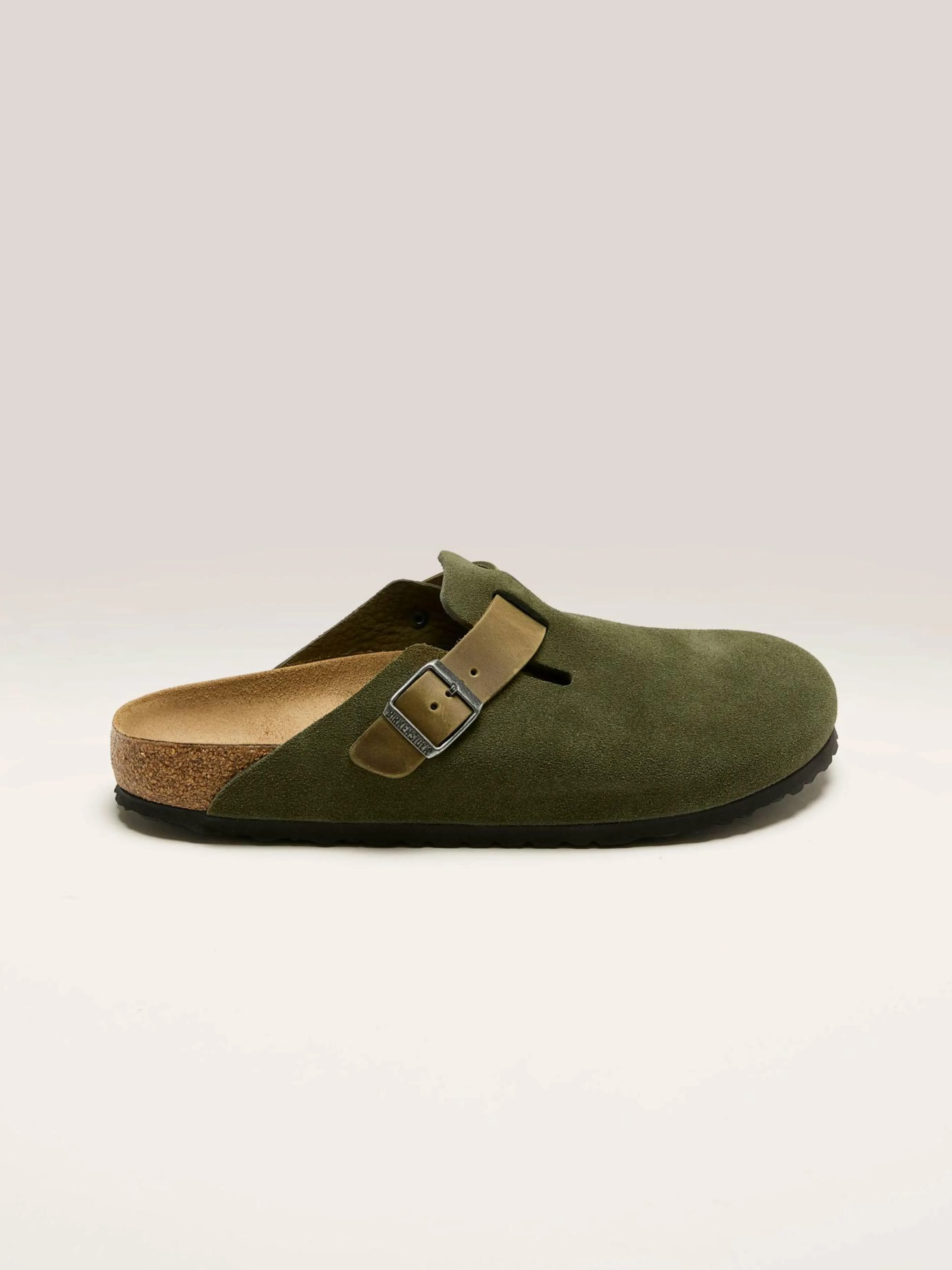 Sandales-Birkenstock Sabots Boston En Cuir Mélangé Pour Hommes