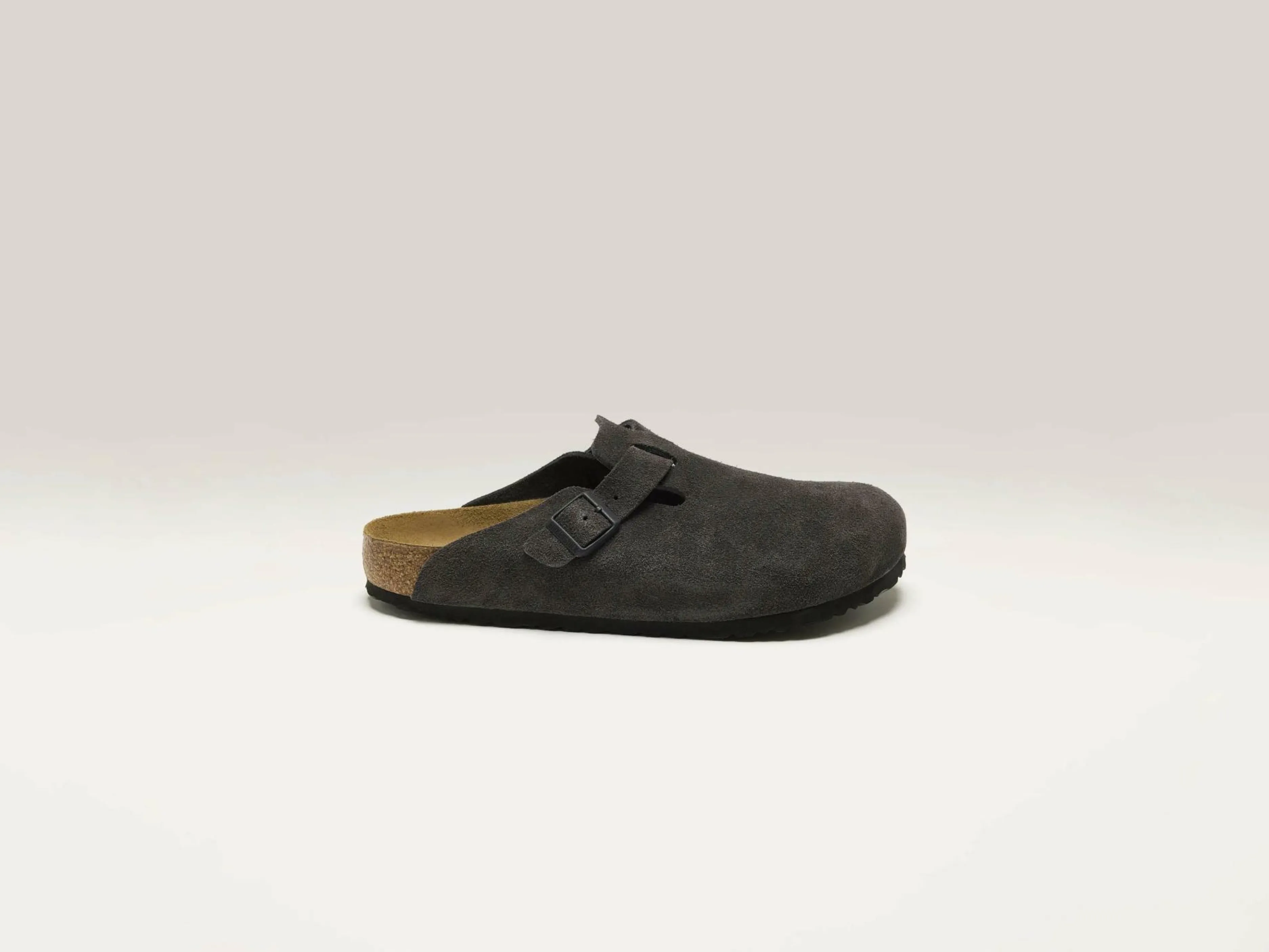 Sandales-Birkenstock Sabots Boston Suede Leather Pour Hommes