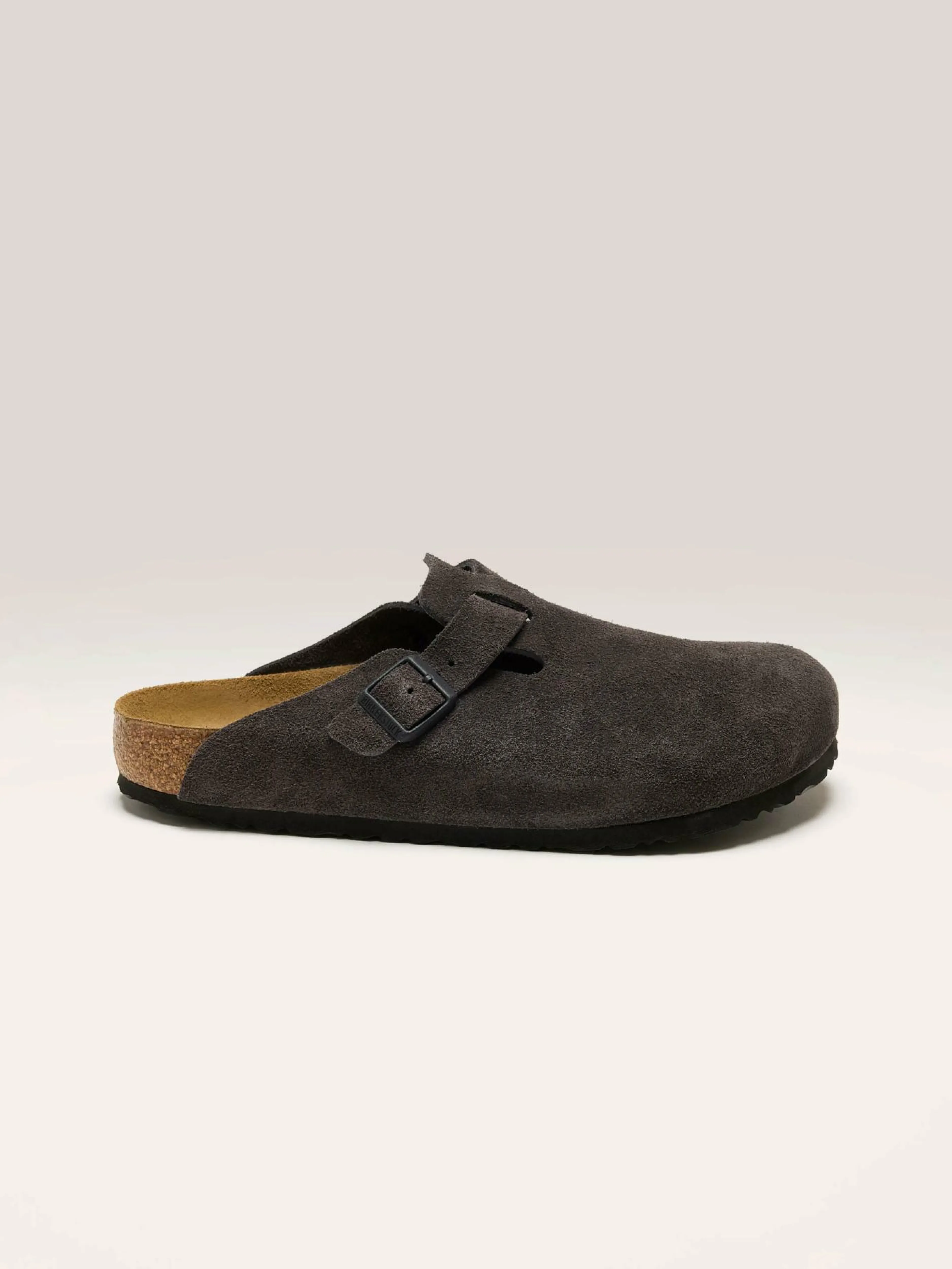 Sandales-Birkenstock Sabots Boston Suede Leather Pour Hommes