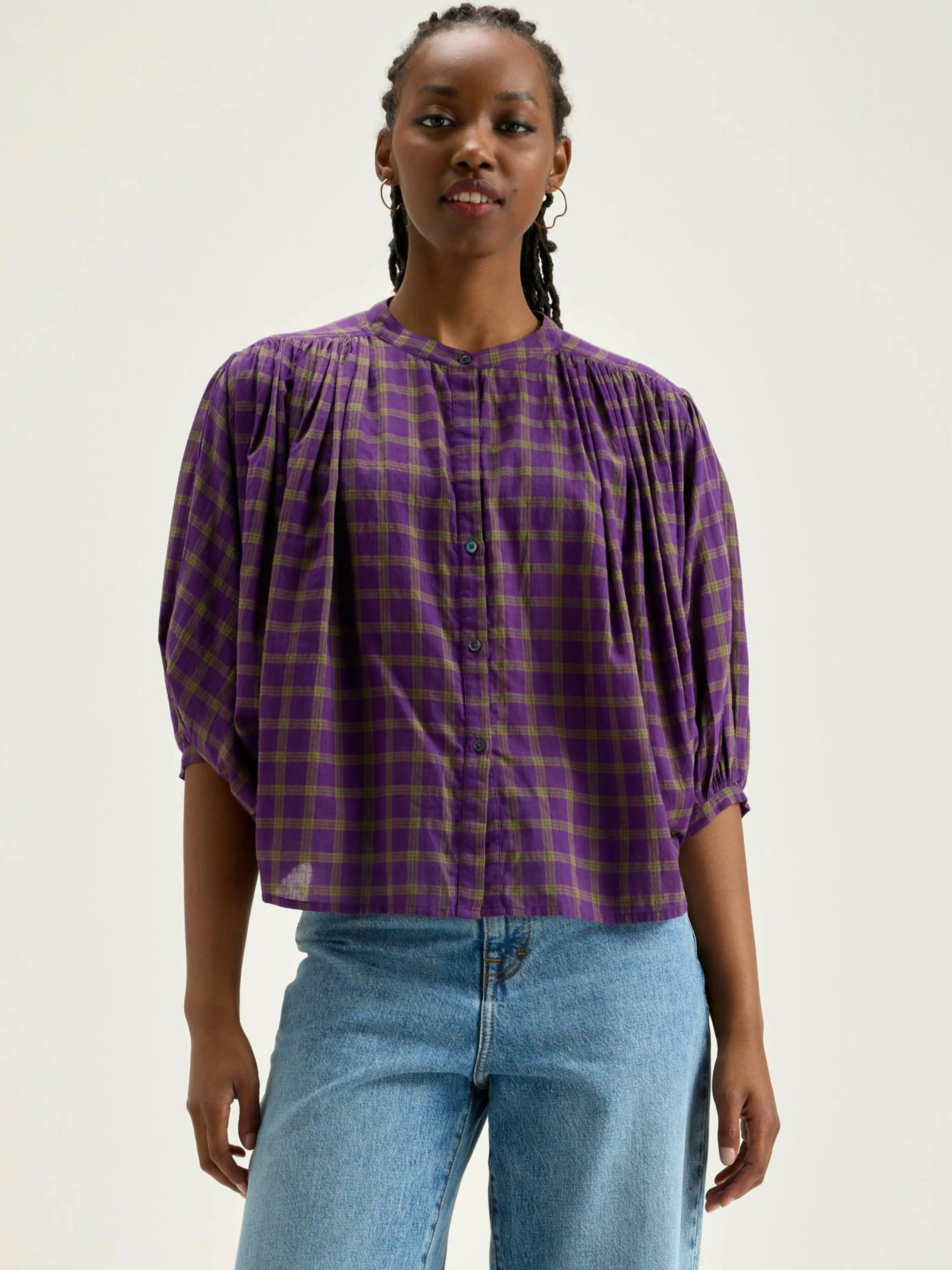 Blouses & Chemises-Bellerose Blouse Courte Ink Neon