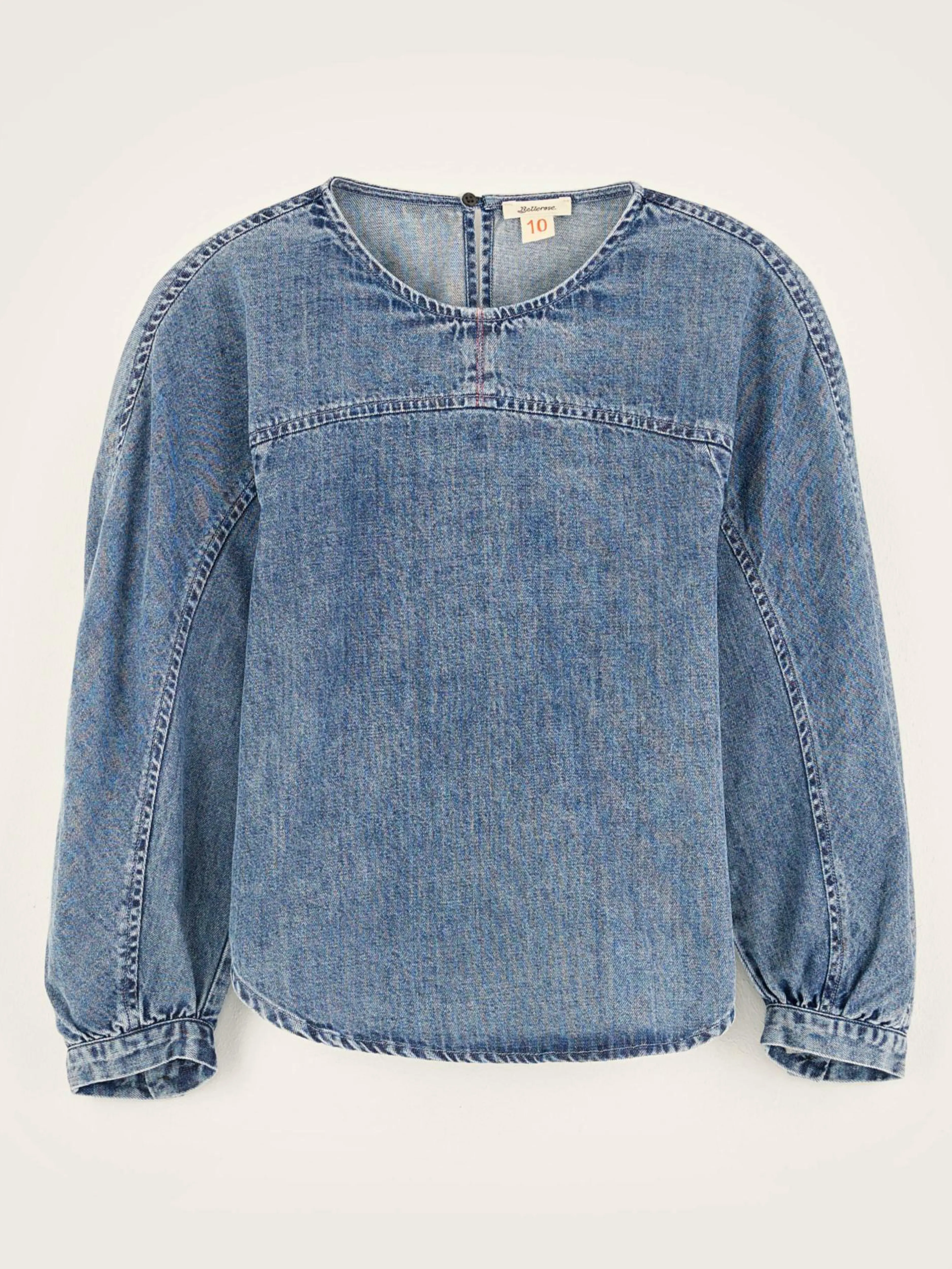 Blouses & Chemises-Bellerose Blouse En Denim Agar Light blue stone