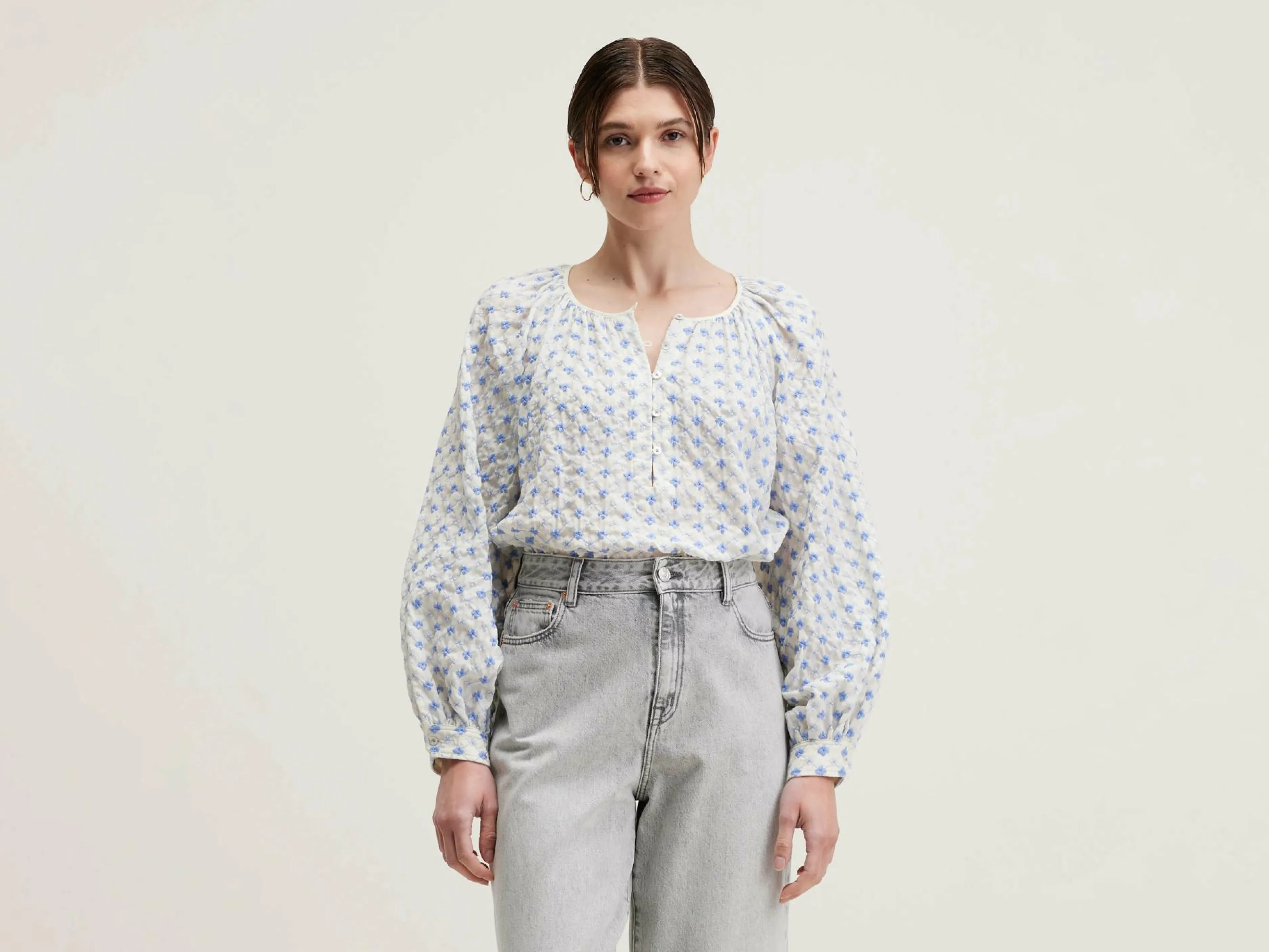 Blouses & Chemises-Bellerose Blouse Romantique Haiti Bonbon / Light rose