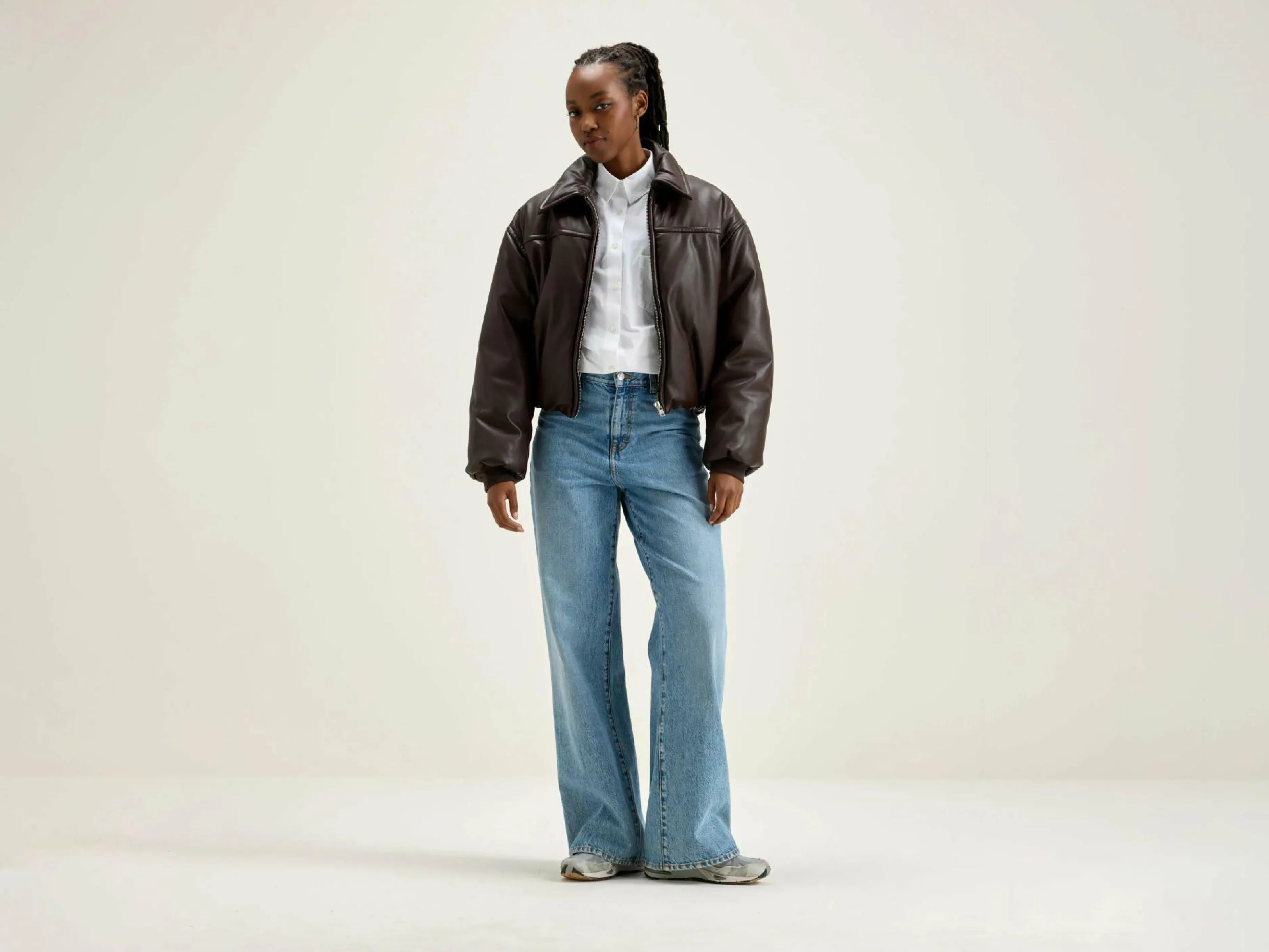 Manteaux & Vestes-Bellerose Bomber En Faux Cuir Jacky
