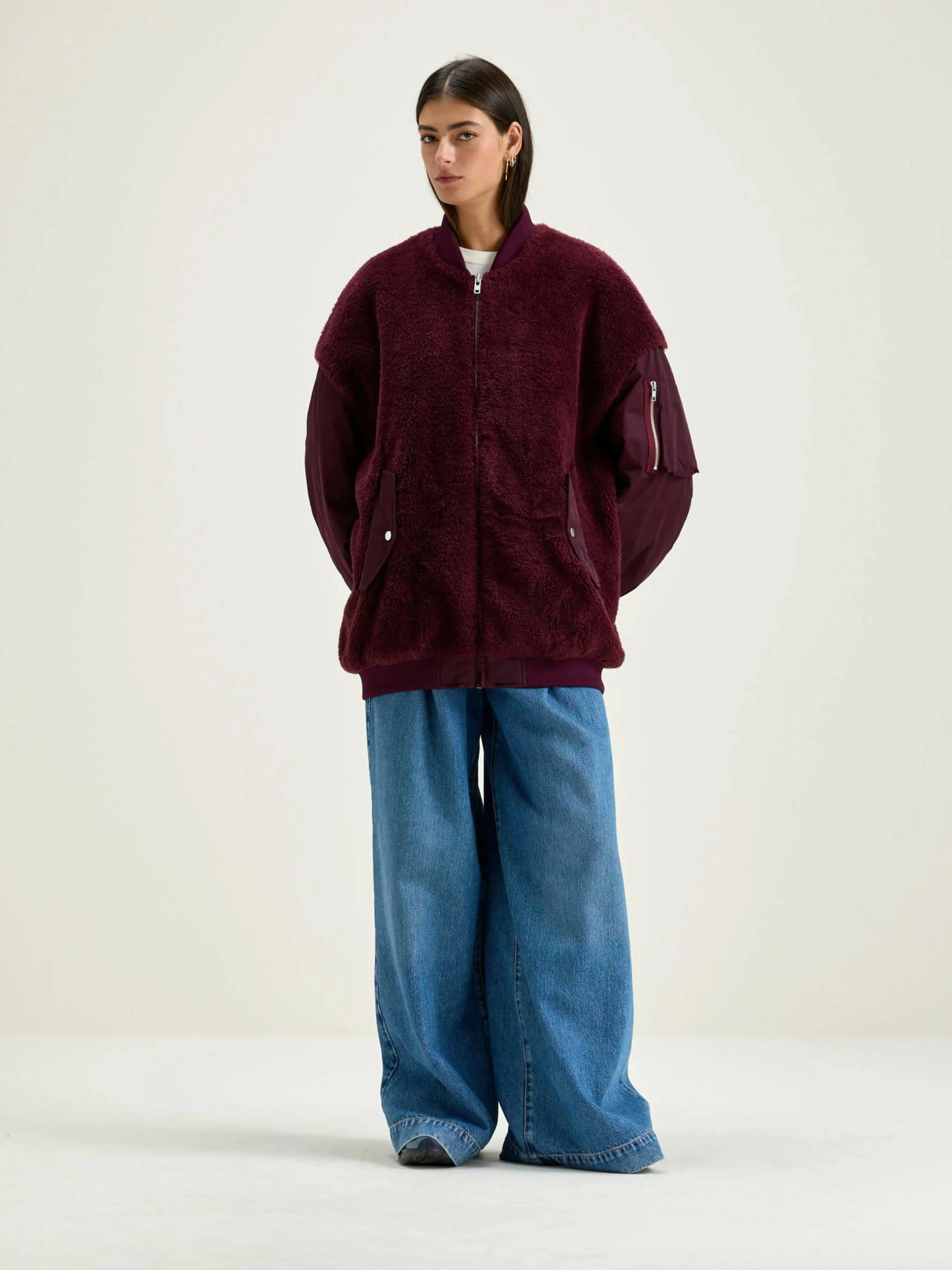 Manteaux & Vestes-Bellerose Bomber Highway Wine
