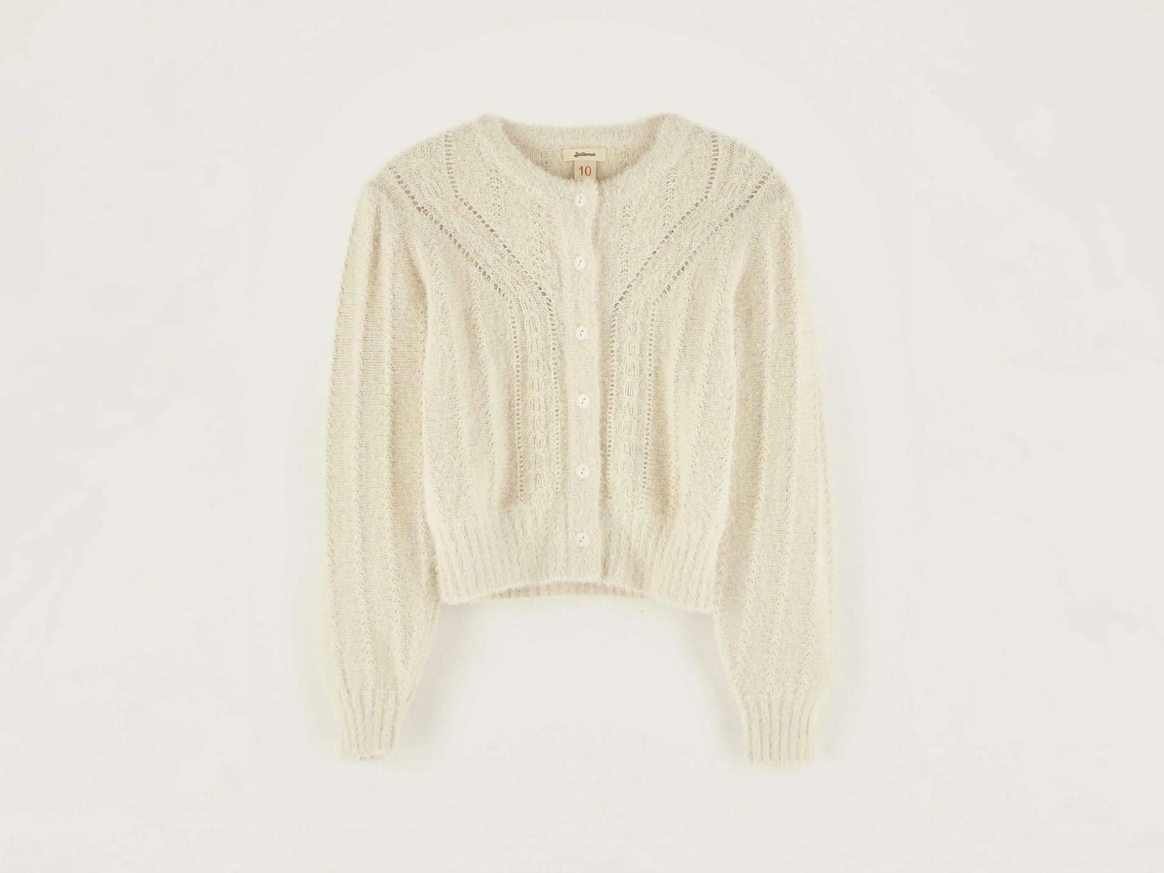 Mailles-Bellerose Cardigan Col Rond Golter