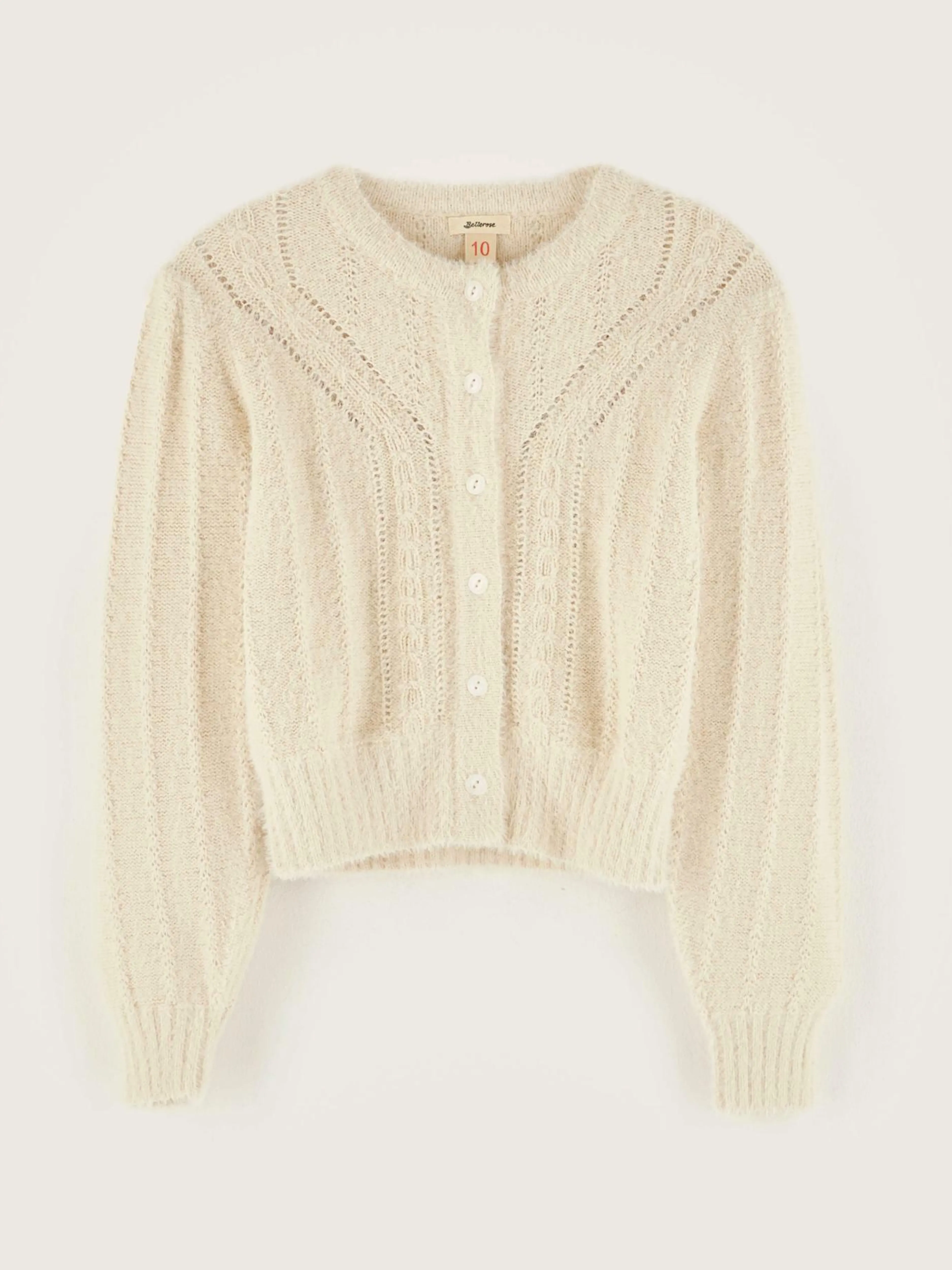 Mailles-Bellerose Cardigan Col Rond Golter