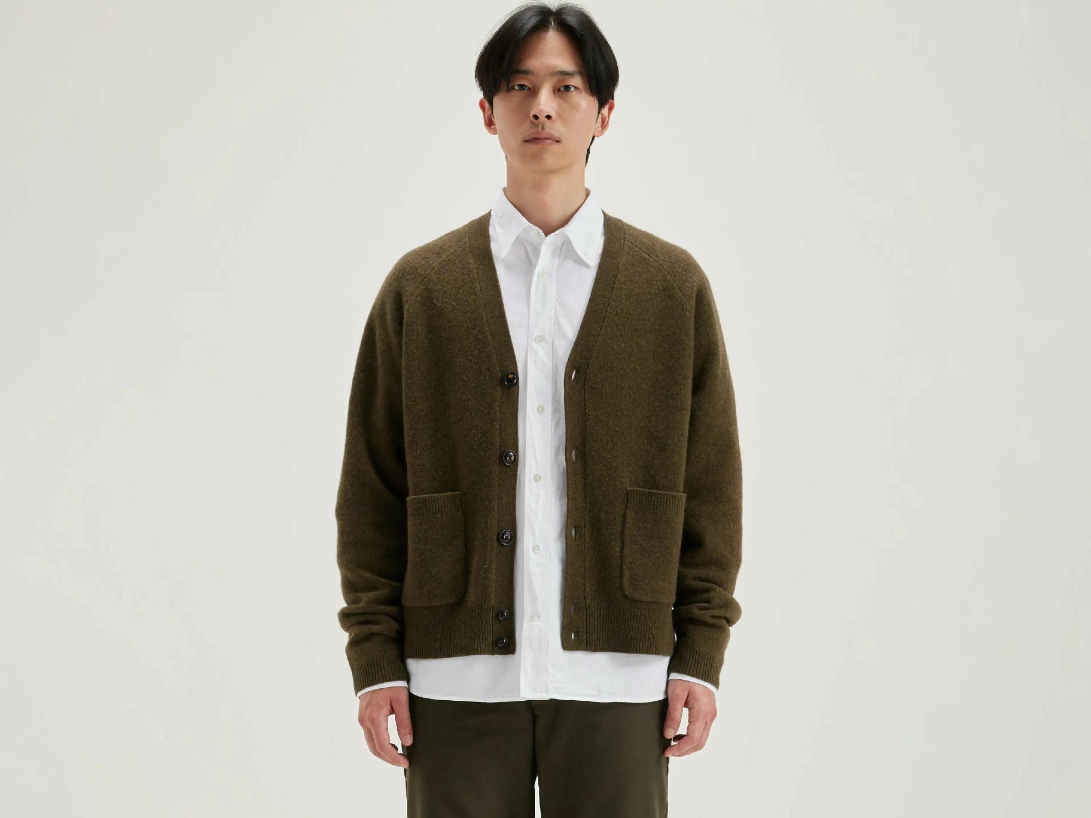 Mailles-Bellerose Cardigan Col V Geican Military