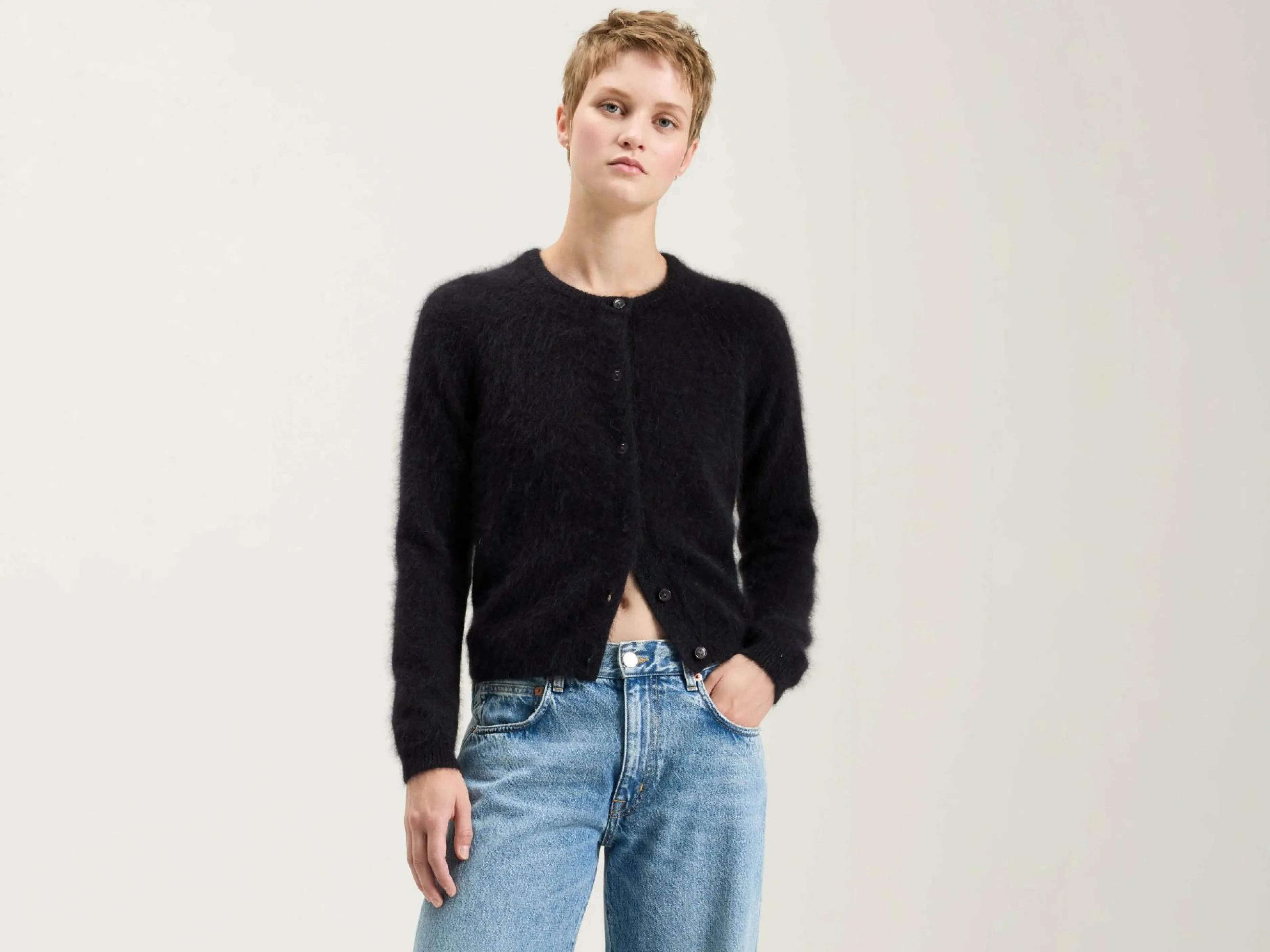 Mailles-Bellerose Cardigan En Angora Datair