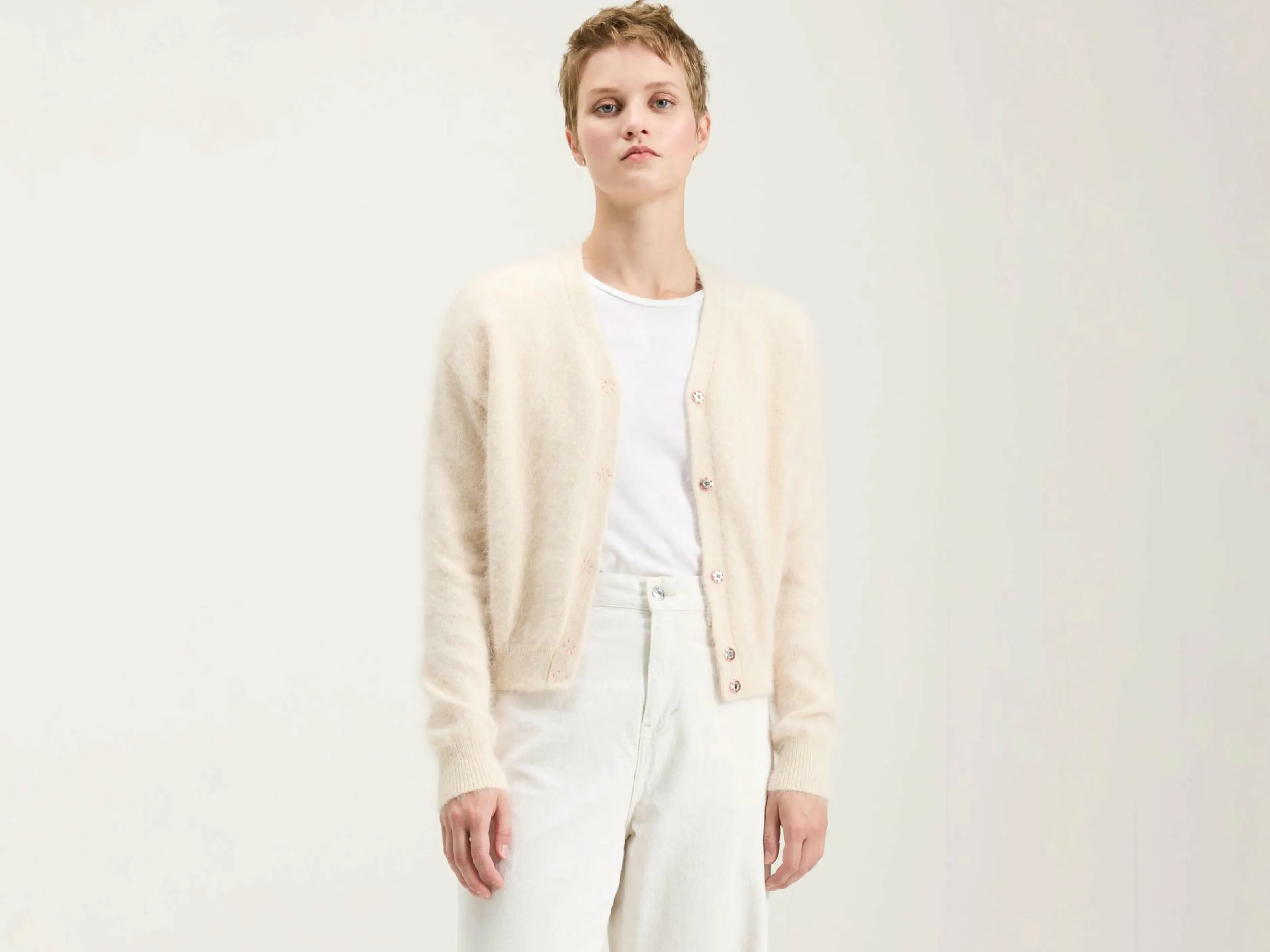 Mailles-Bellerose Cardigan En Angora Datam