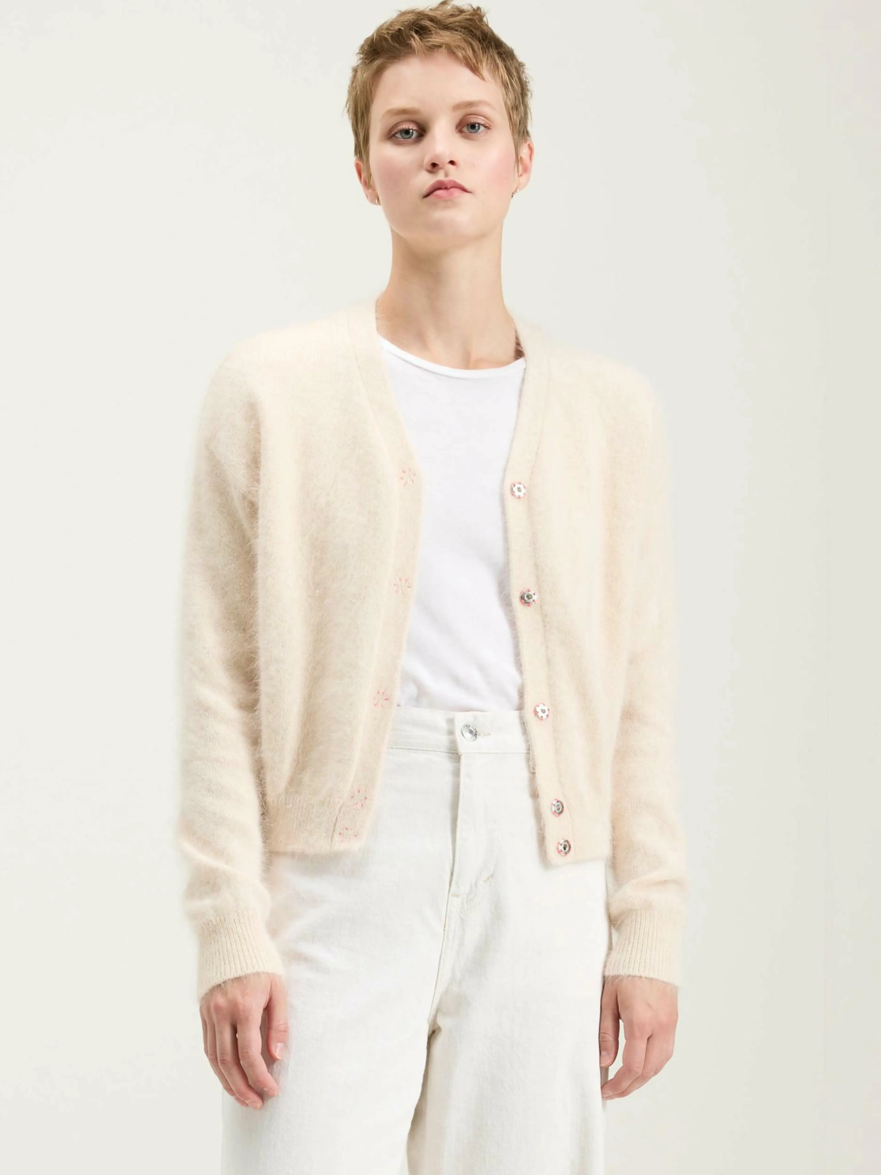 Mailles-Bellerose Cardigan En Angora Datam