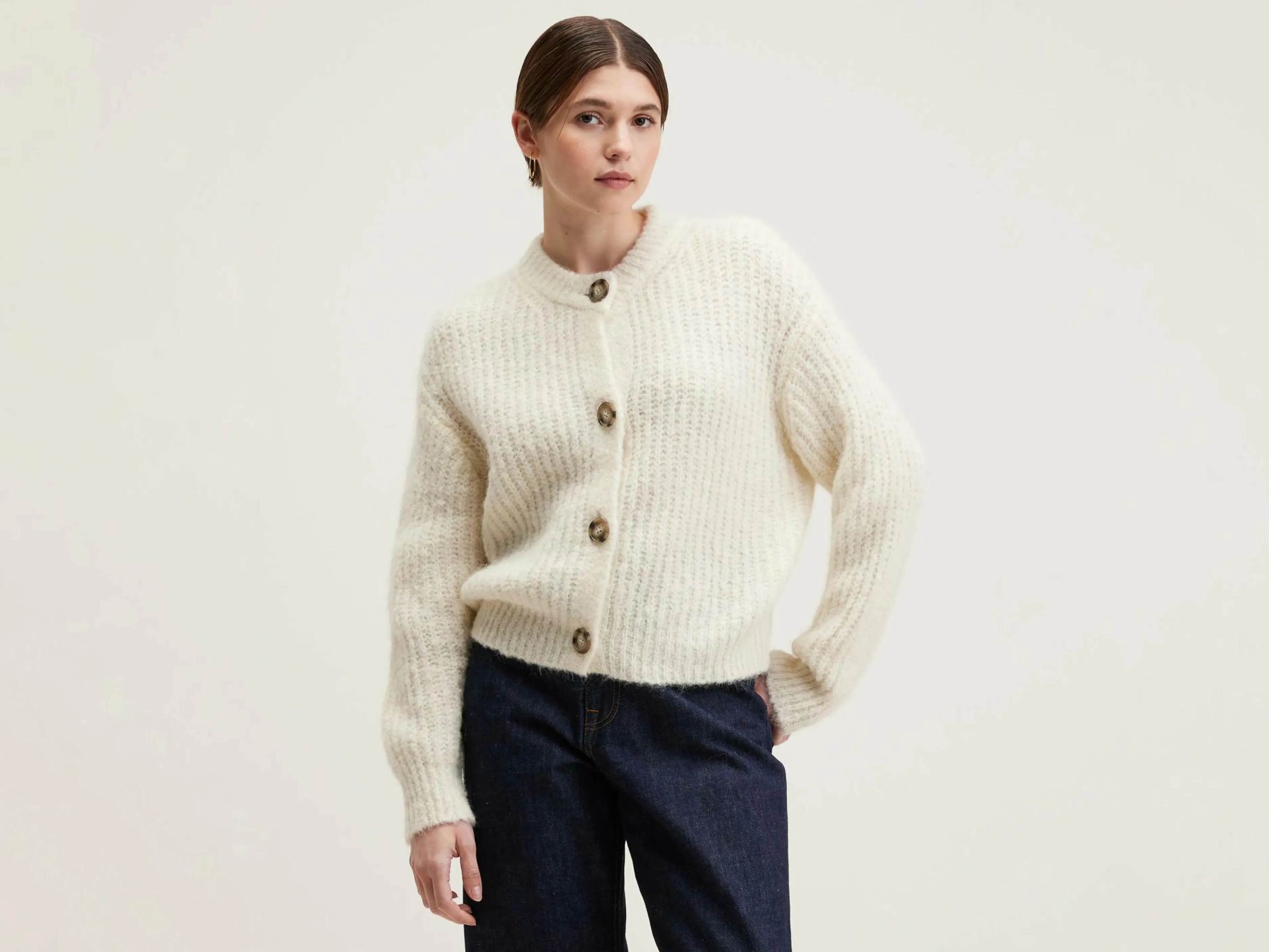 Mailles-Bellerose Cardigan En Maille Adyka Whisper