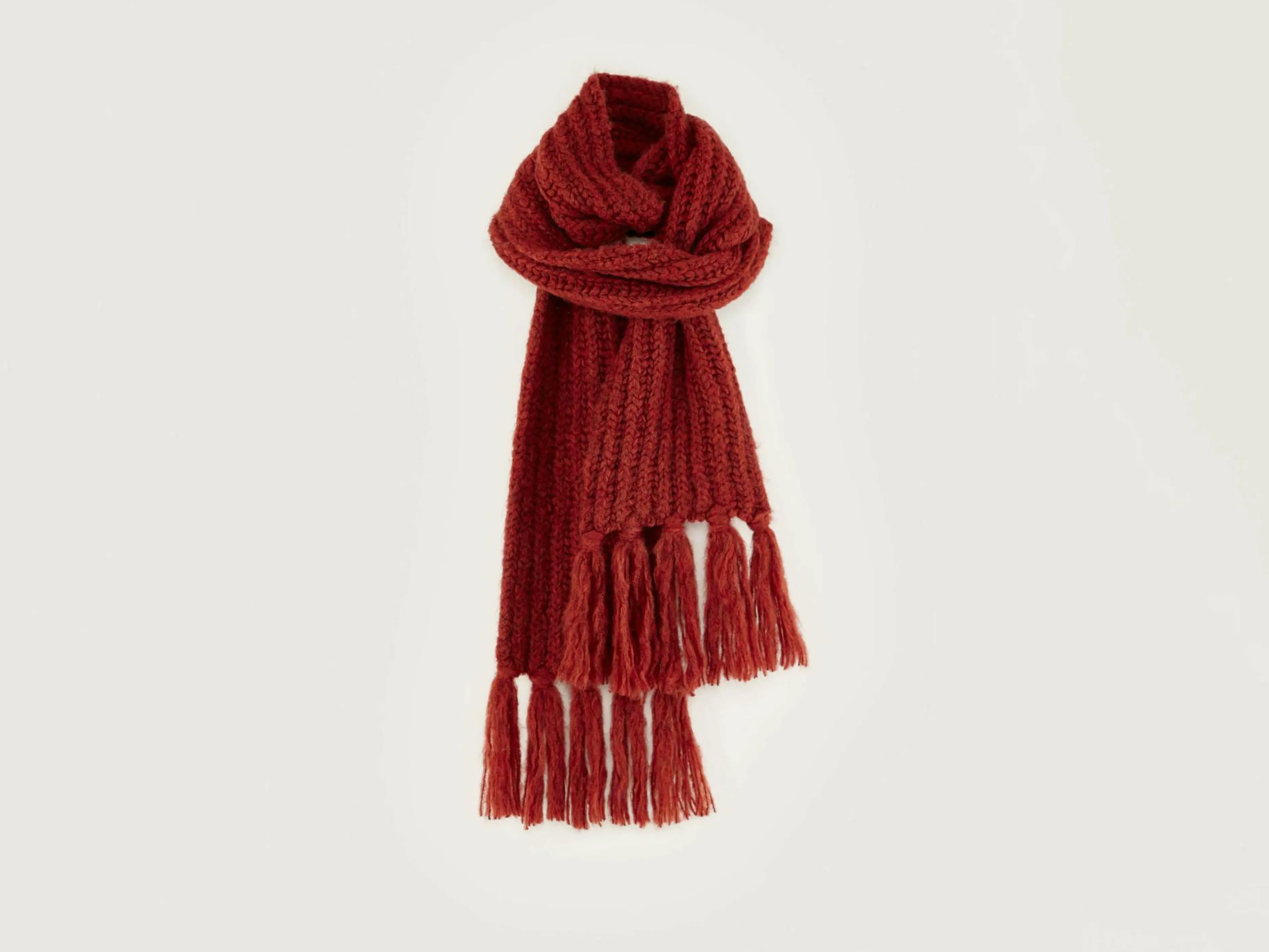 Écharpes & Foulards-Bellerose Écharpe Côtelée Lioko Mahogany