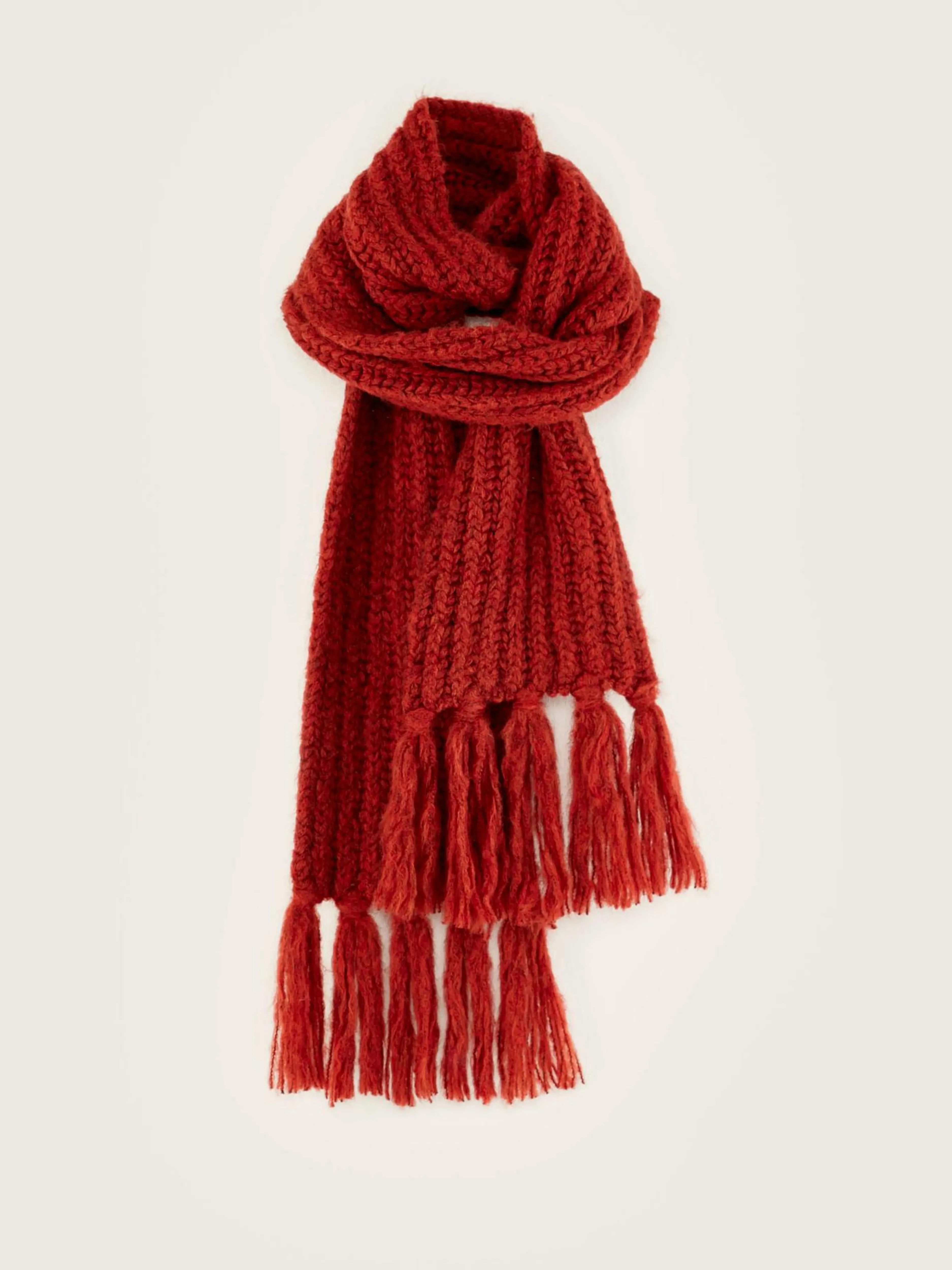 Écharpes & Foulards-Bellerose Écharpe Côtelée Lioko Mahogany
