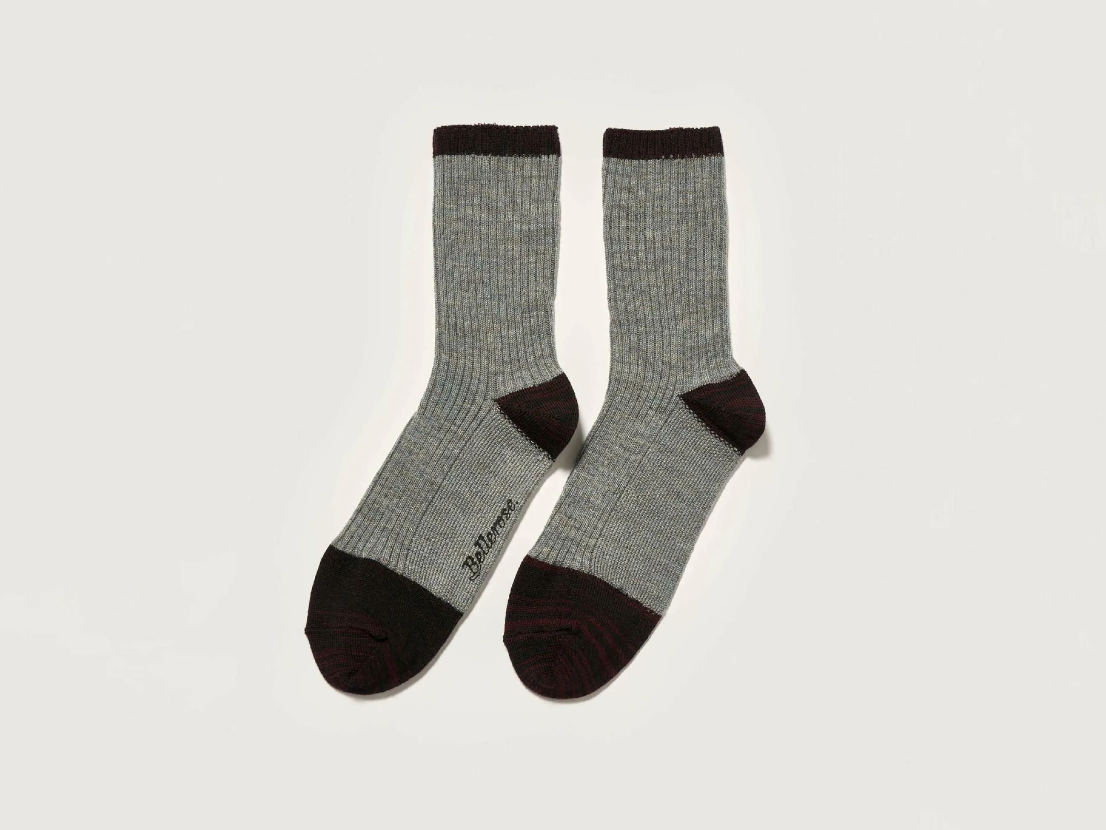 Chaussettes-Bellerose Chaussettes Baudy Burgundy / Rain