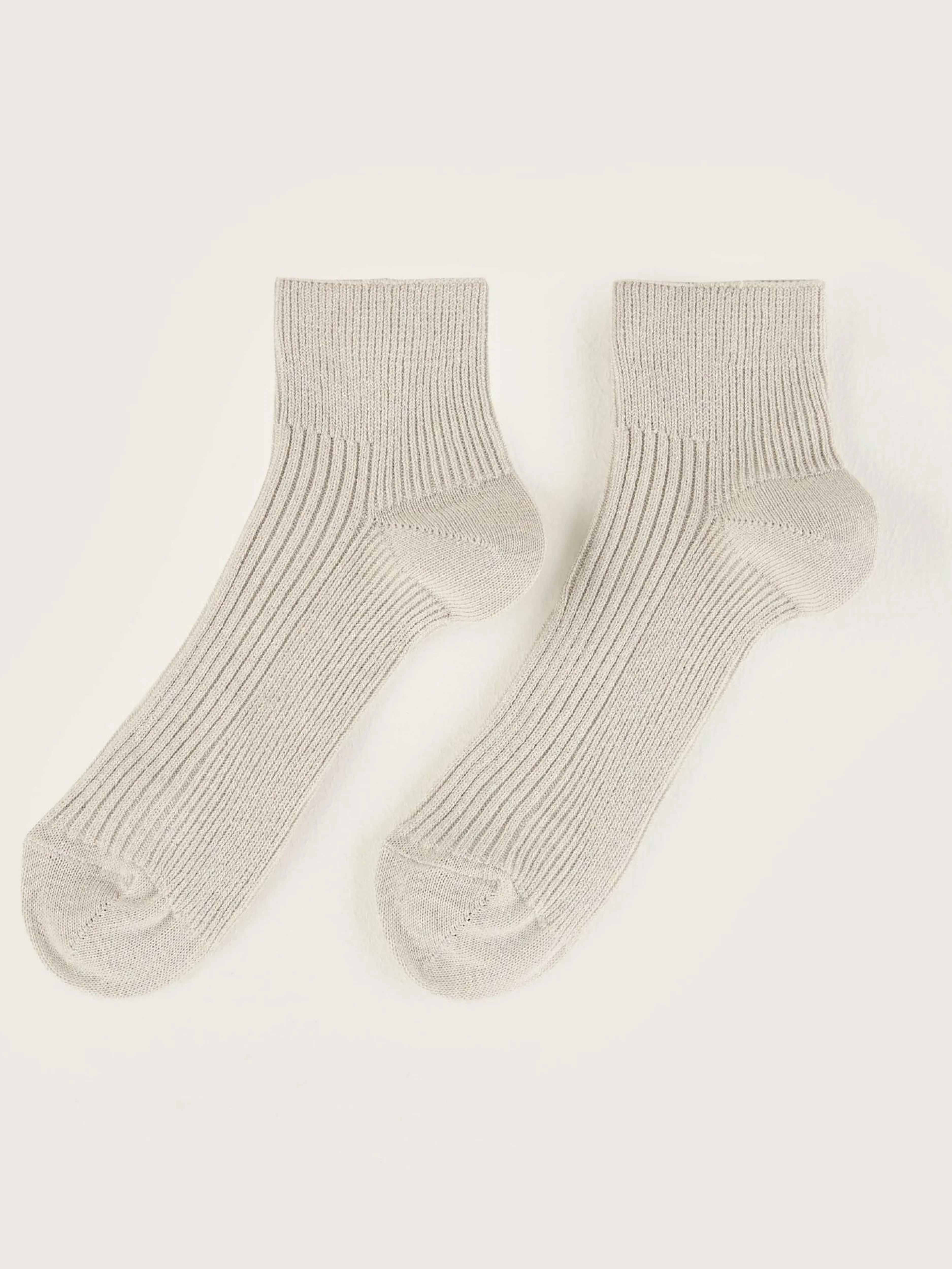 Chaussettes-Bellerose Chaussettes Courtes Bapis Oyster
