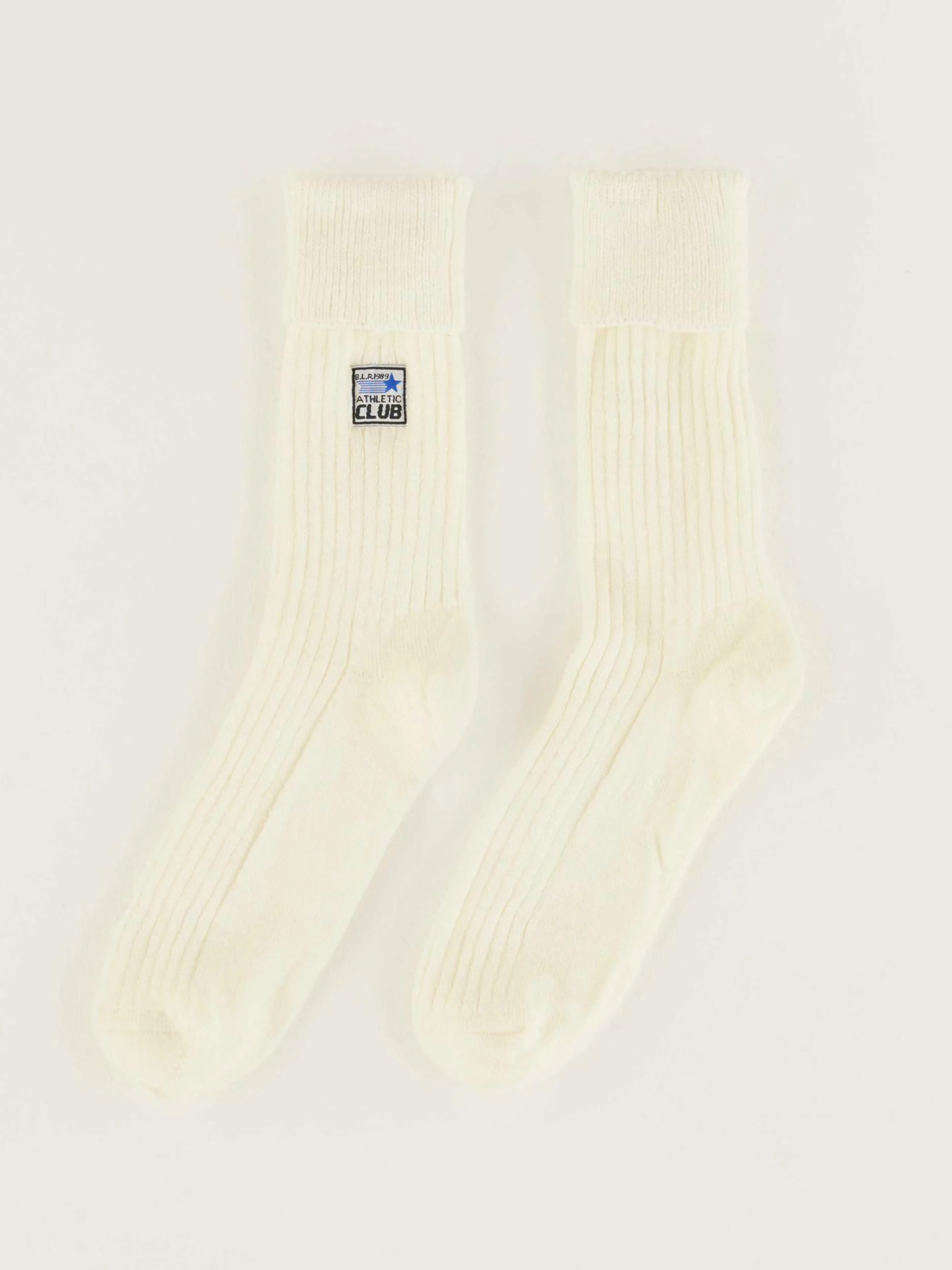 Chaussettes-Bellerose Chaussettes En Maille Vocani Ecru