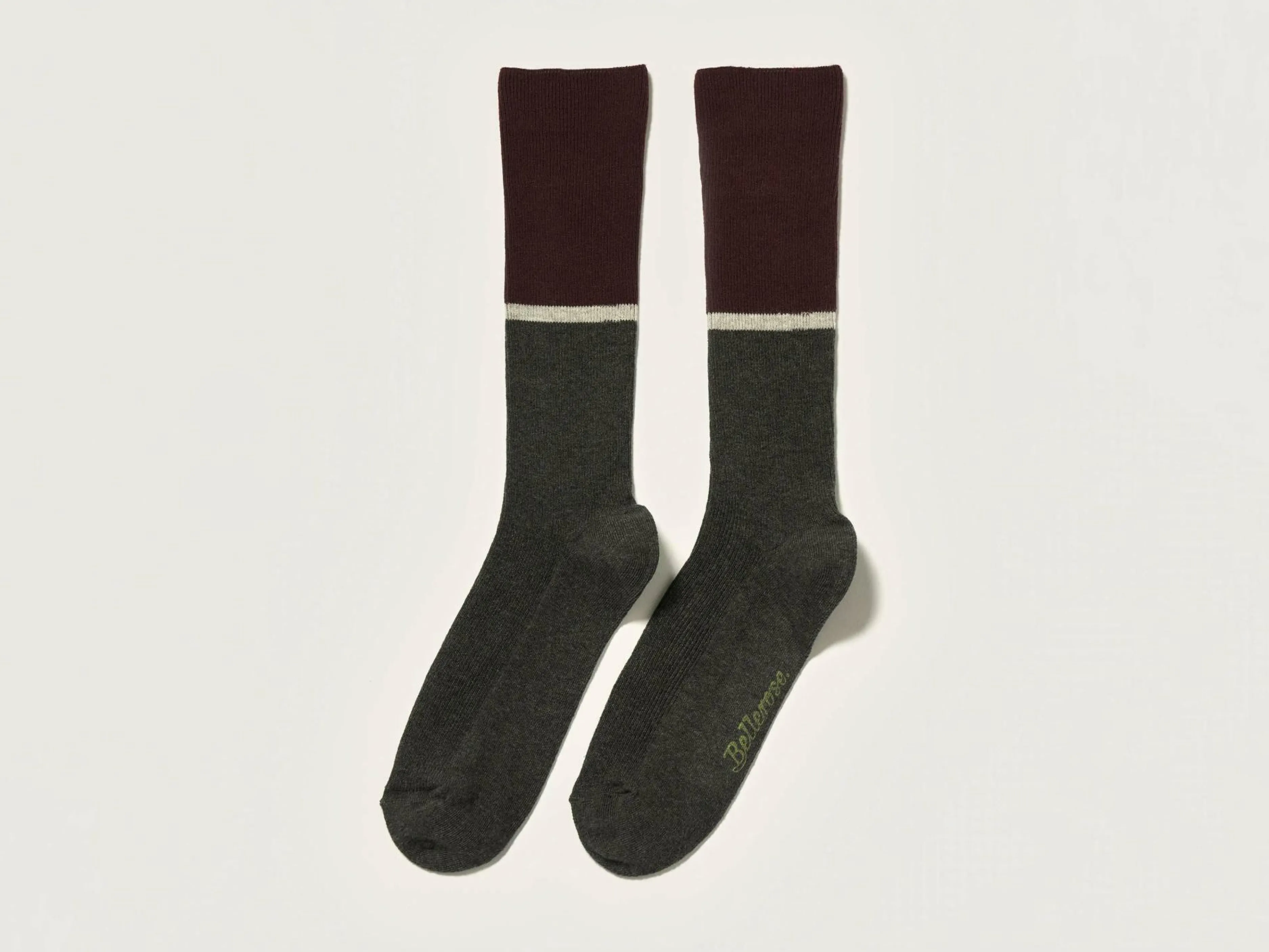 Chaussettes-Bellerose Chaussettes Montantes Boppi Dark grey / Lychee