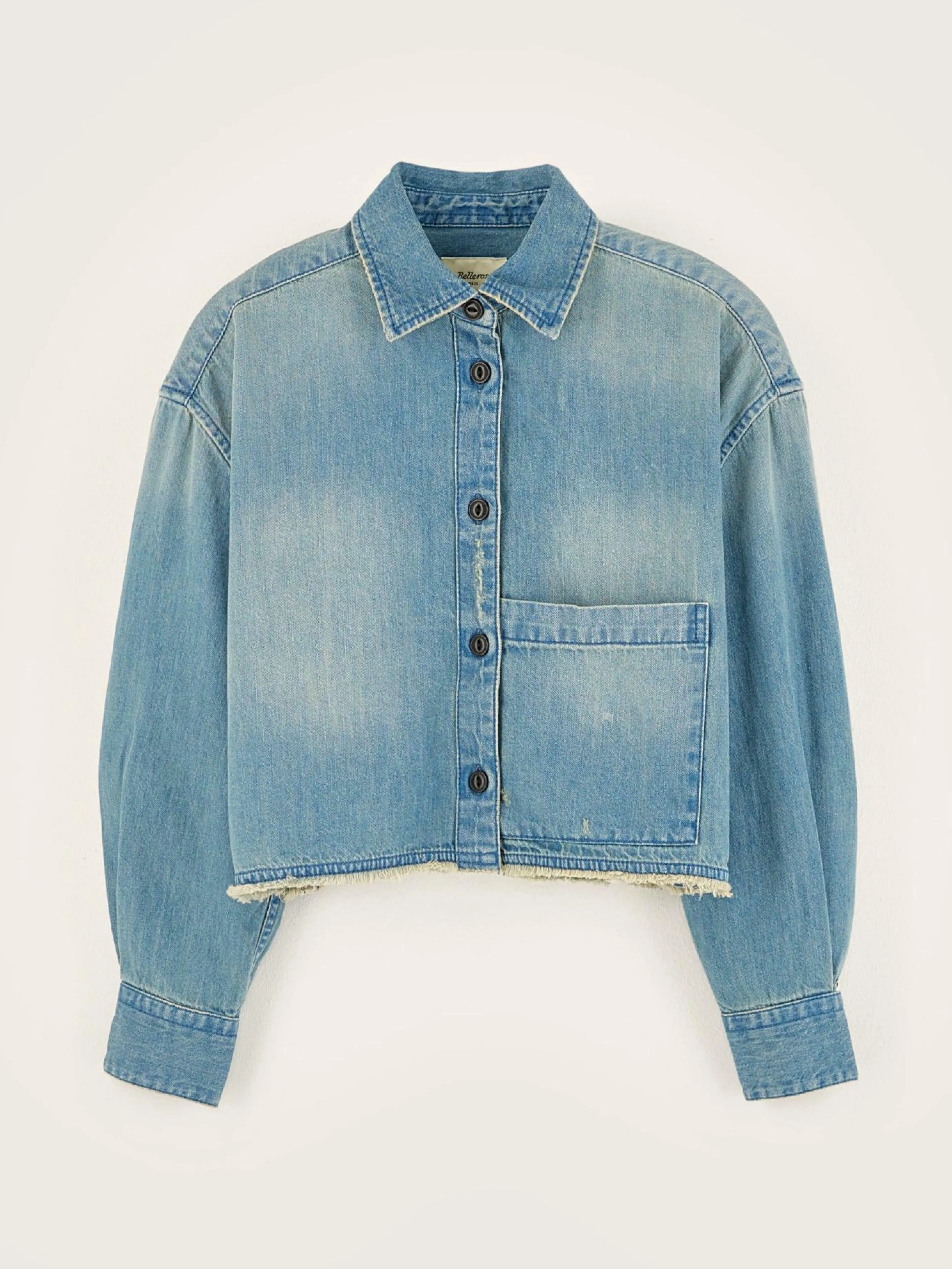 Blouses & Chemises-Bellerose Chemise Boxy Wiggle Light blue stone