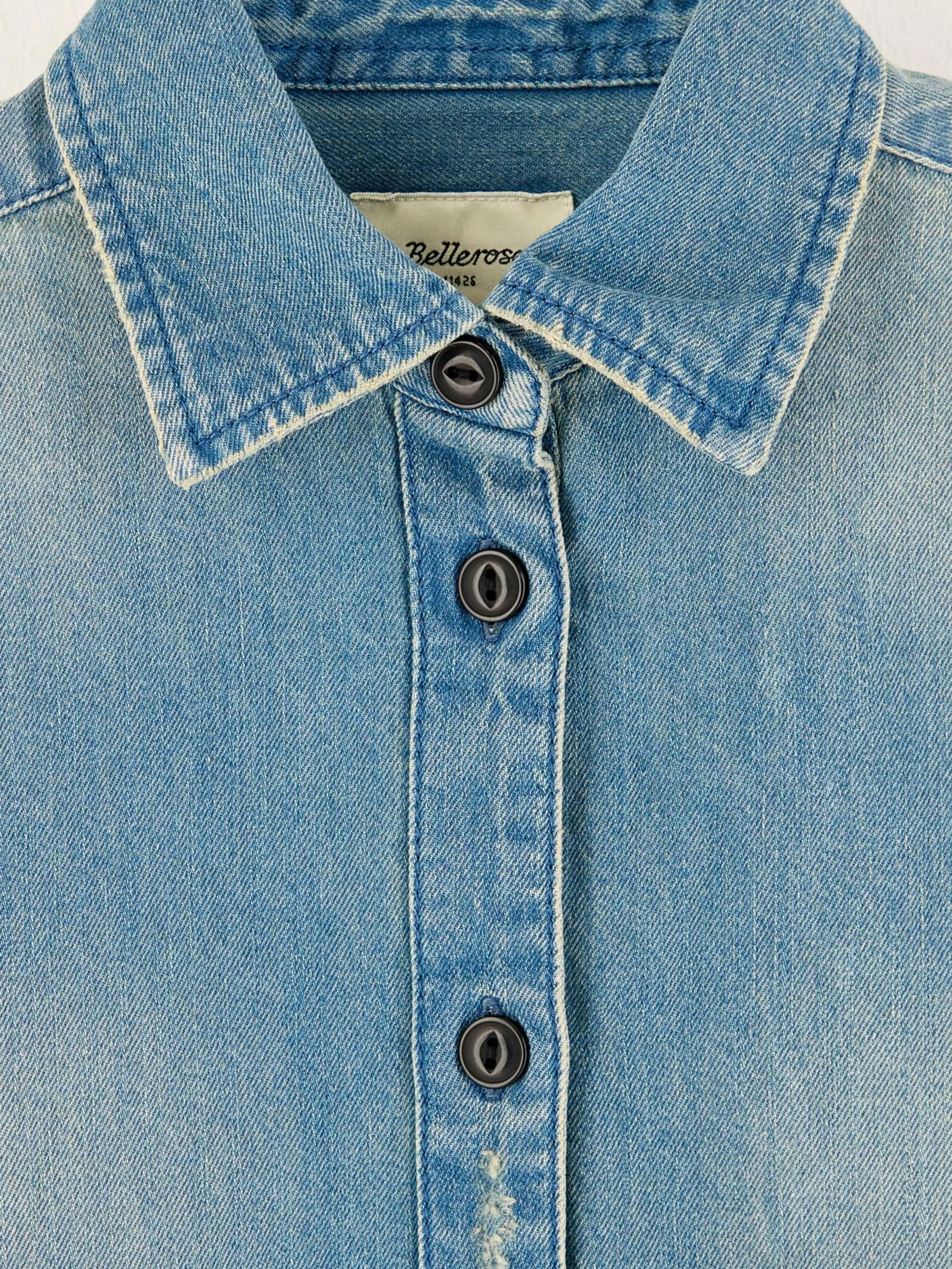 Blouses & Chemises-Bellerose Chemise Boxy Wiggle Light blue stone