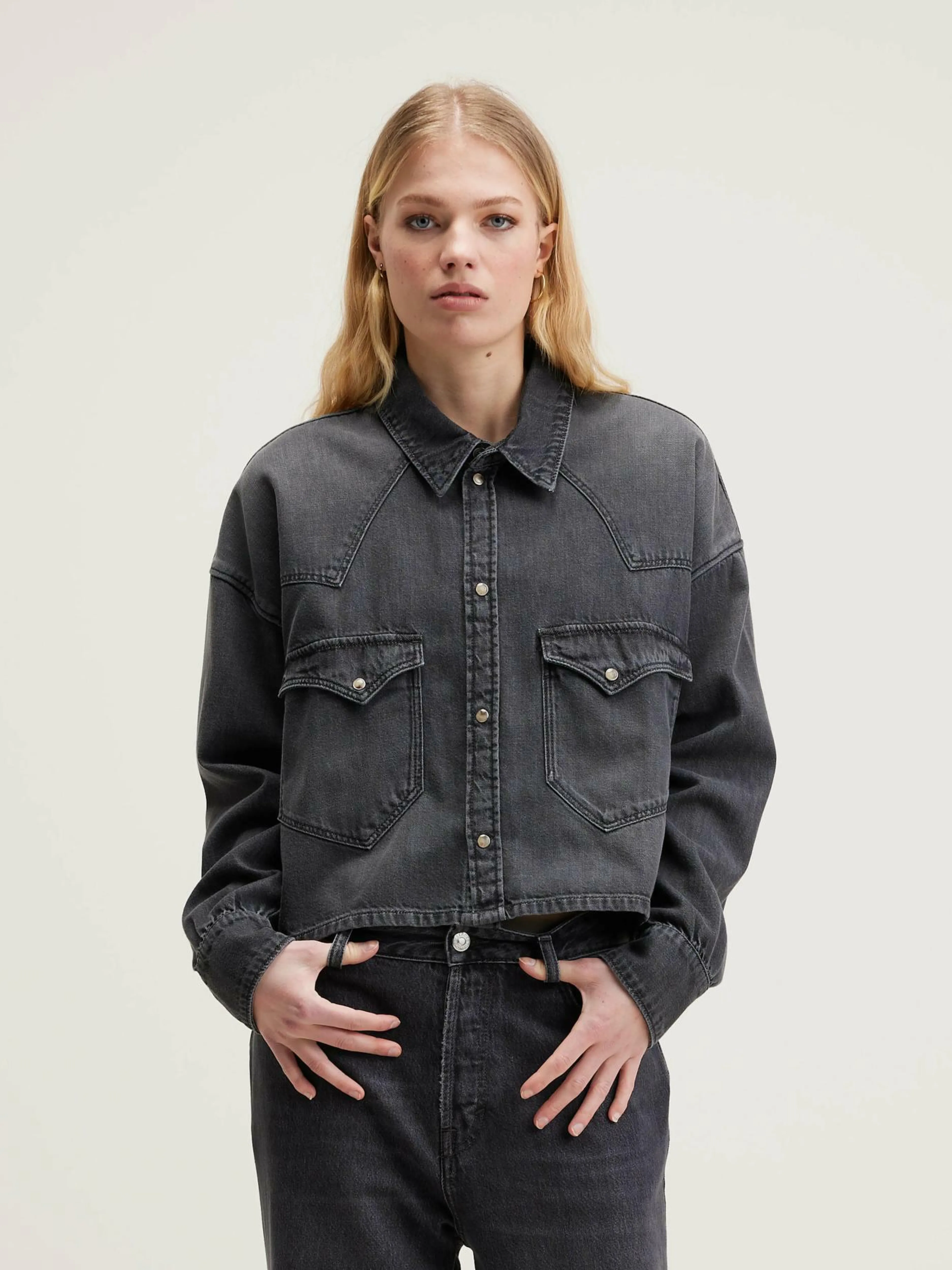 Blouses & Chemises-Bellerose Chemise Cropped Polar Used black
