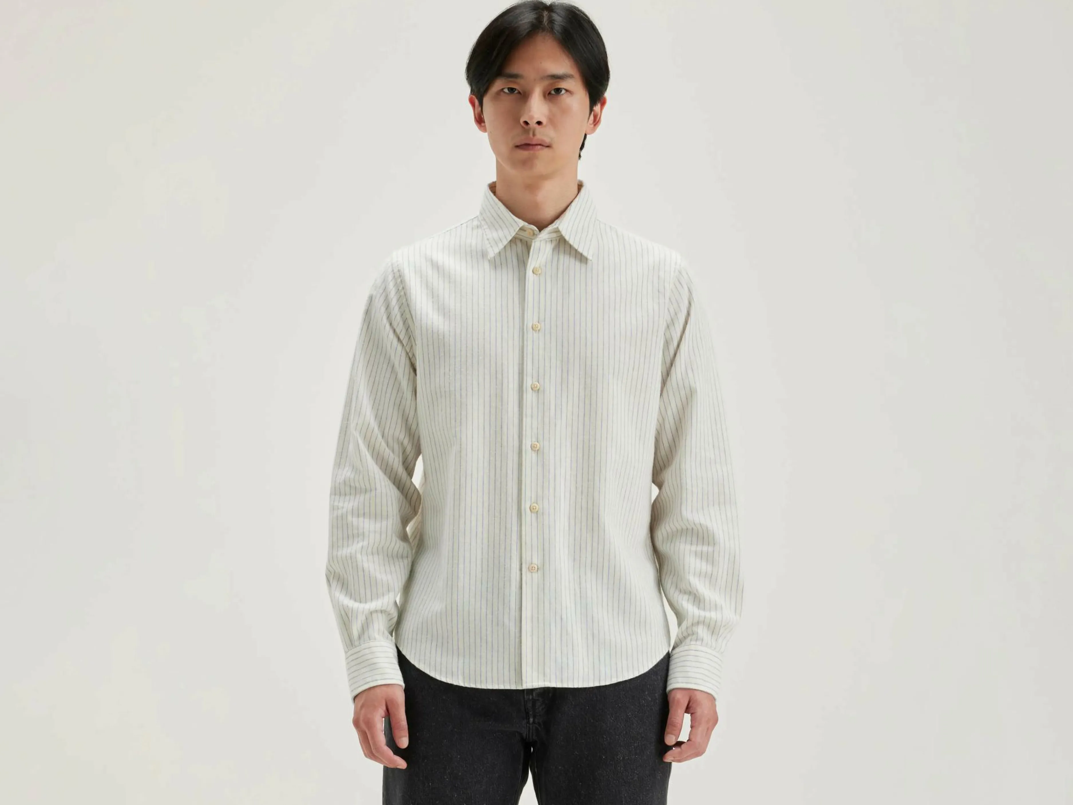 Chemises-Bellerose Chemise En Popeline Franklin Antique white