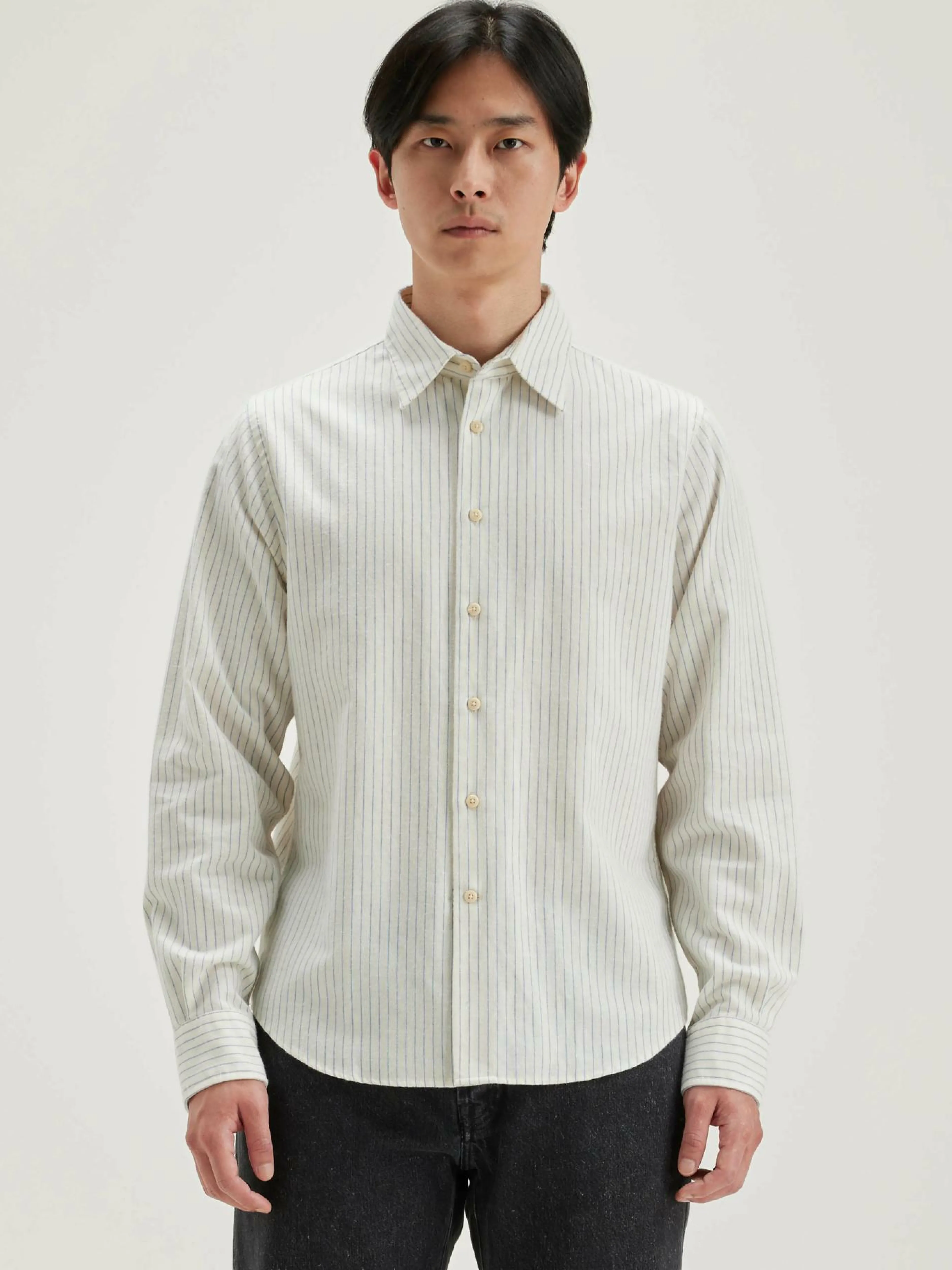 Chemises-Bellerose Chemise En Popeline Franklin Antique white