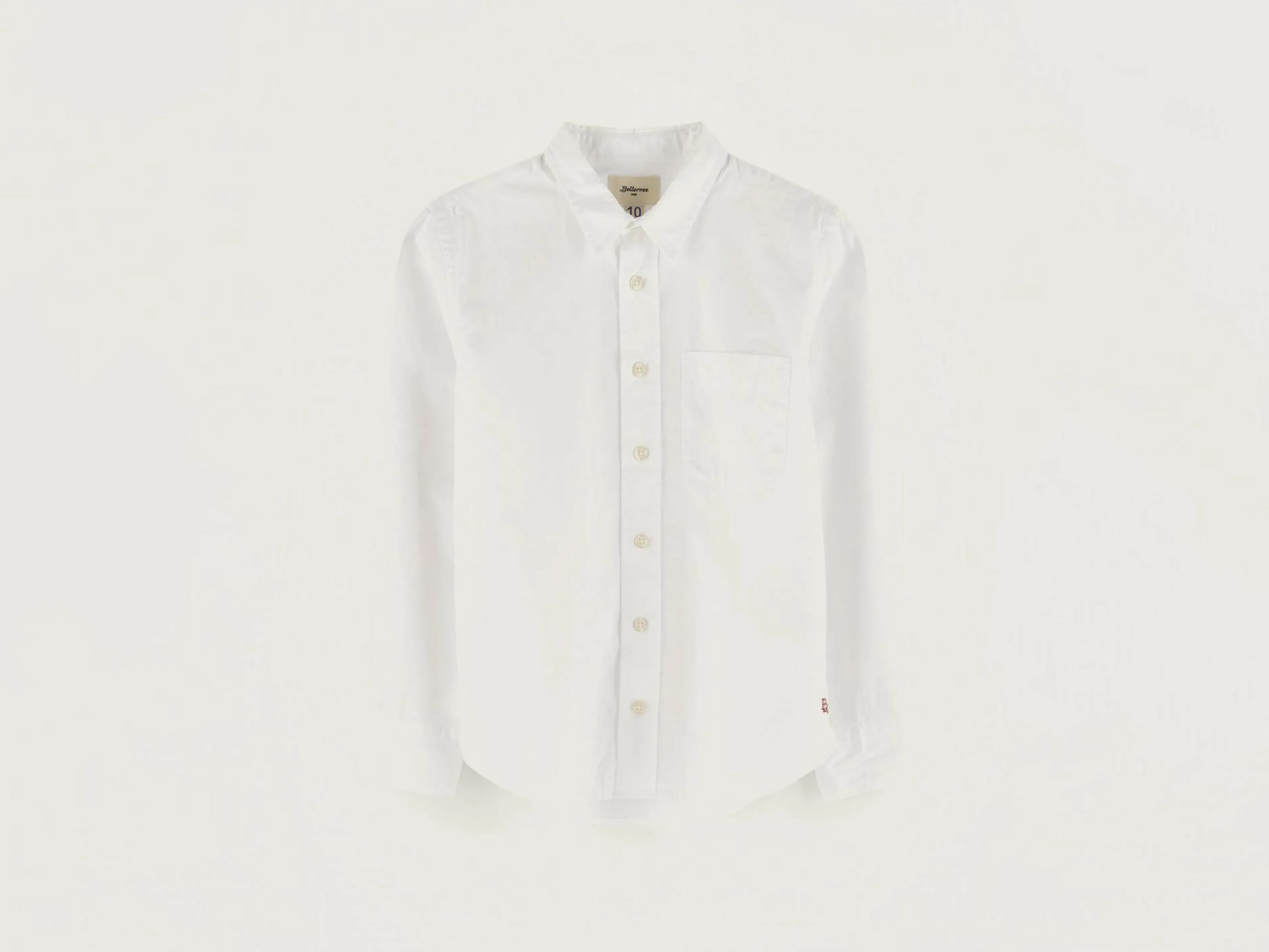 Chemises-Bellerose Chemise En Popeline Ganix White