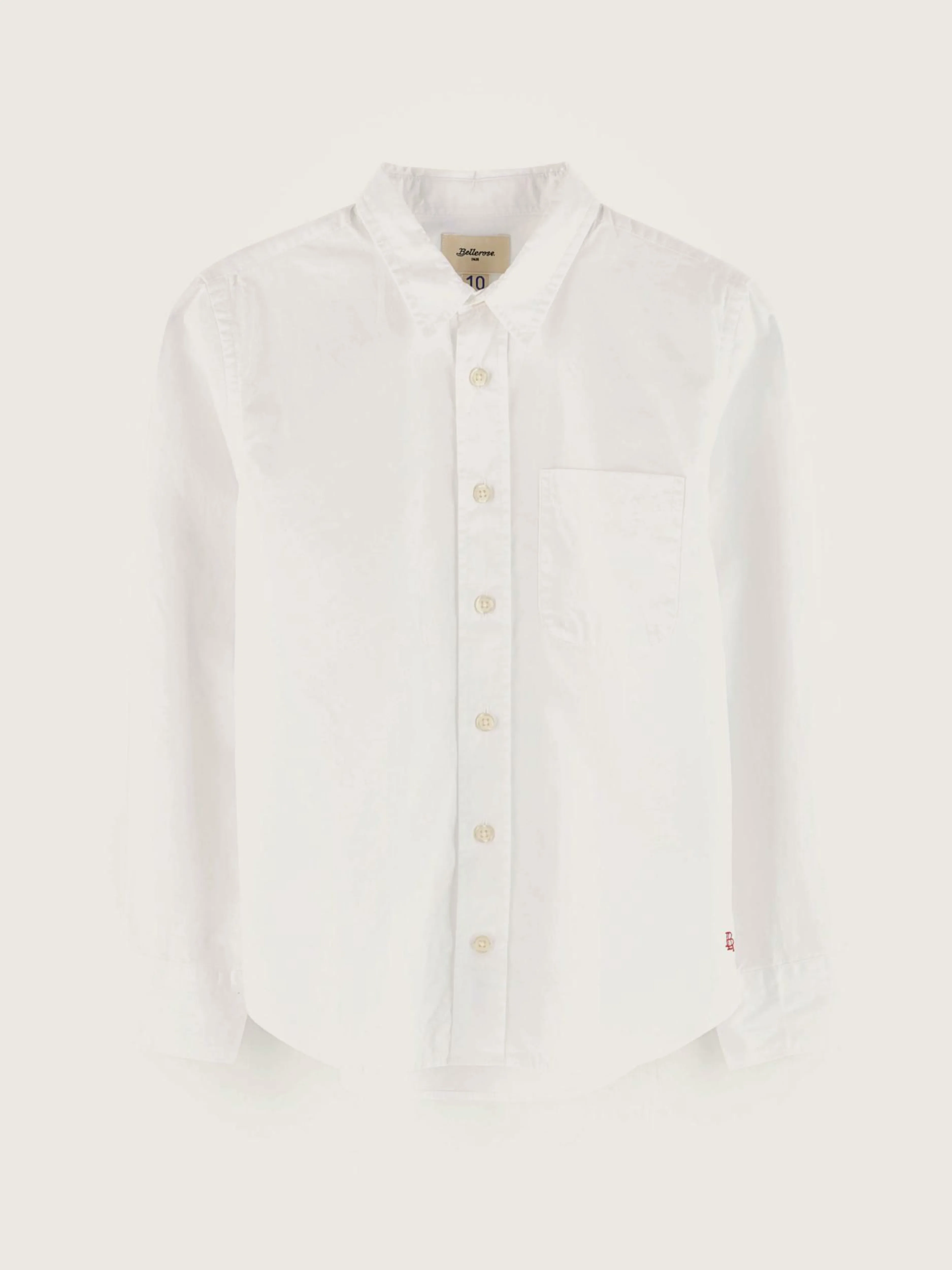 Chemises-Bellerose Chemise En Popeline Ganix White