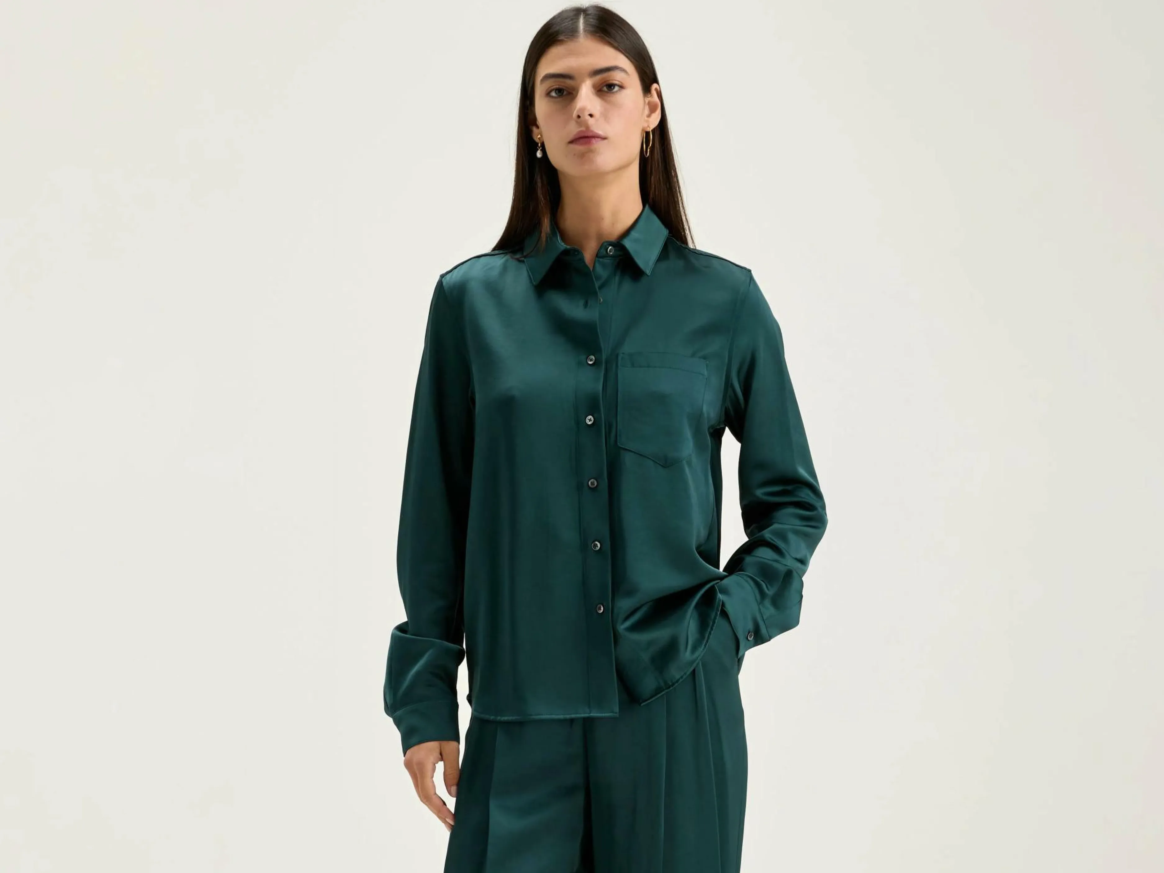 Blouses & Chemises-Bellerose Chemise Pekin Hunter