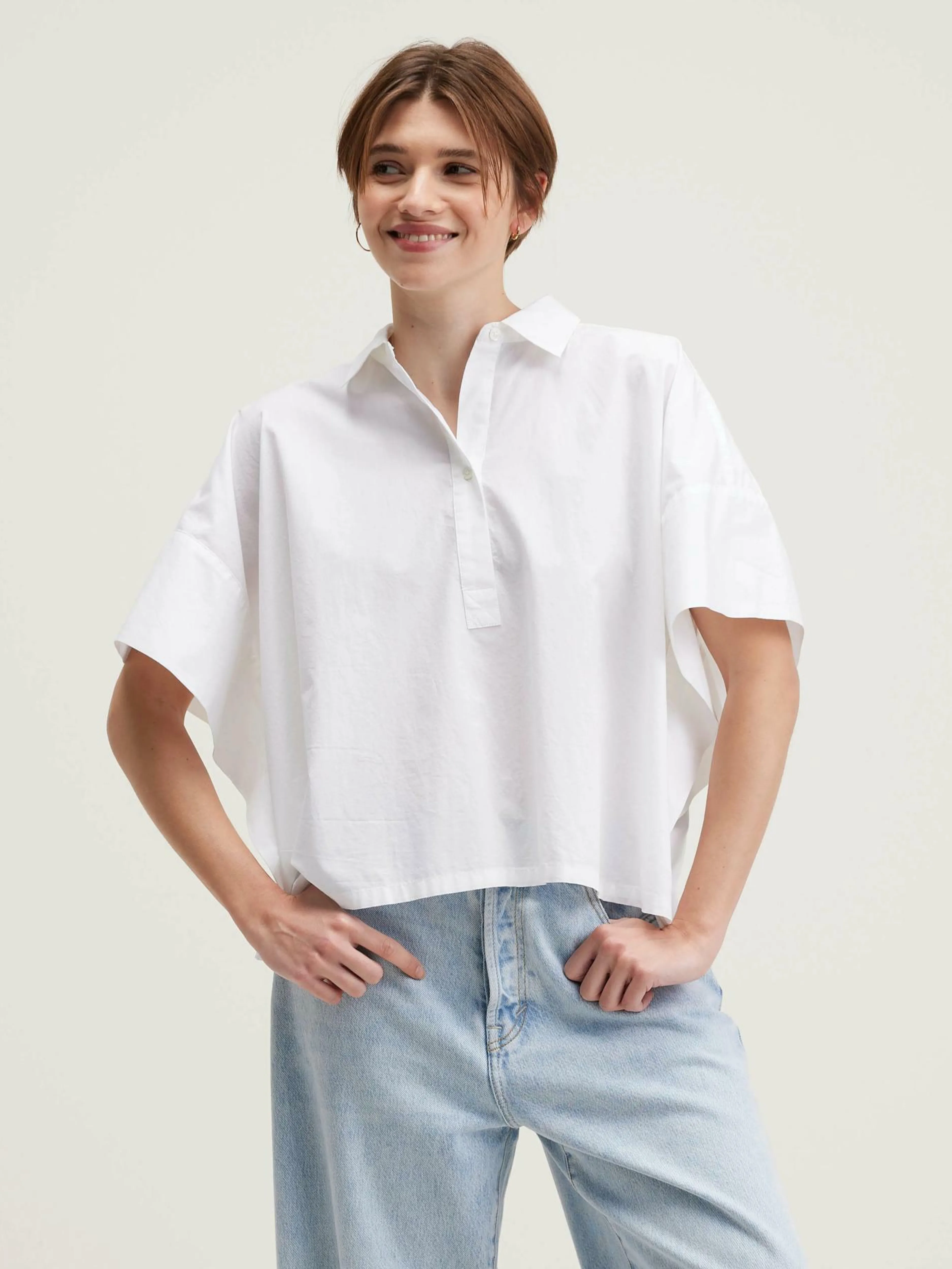 Blouses & Chemises-Bellerose Chemise Sans Manches Cairn White