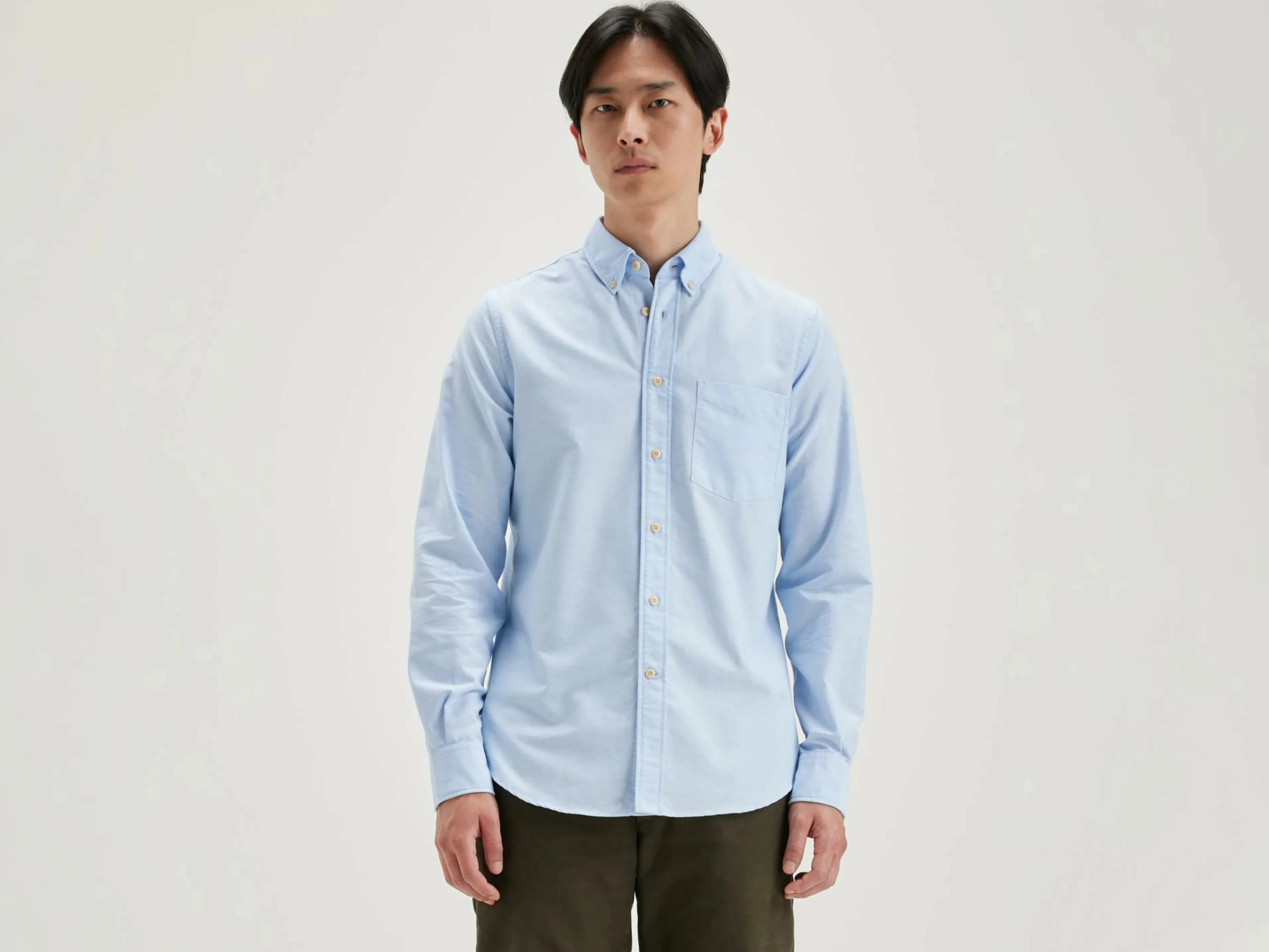 Chemises-Bellerose Chemise Slim Mire Blue