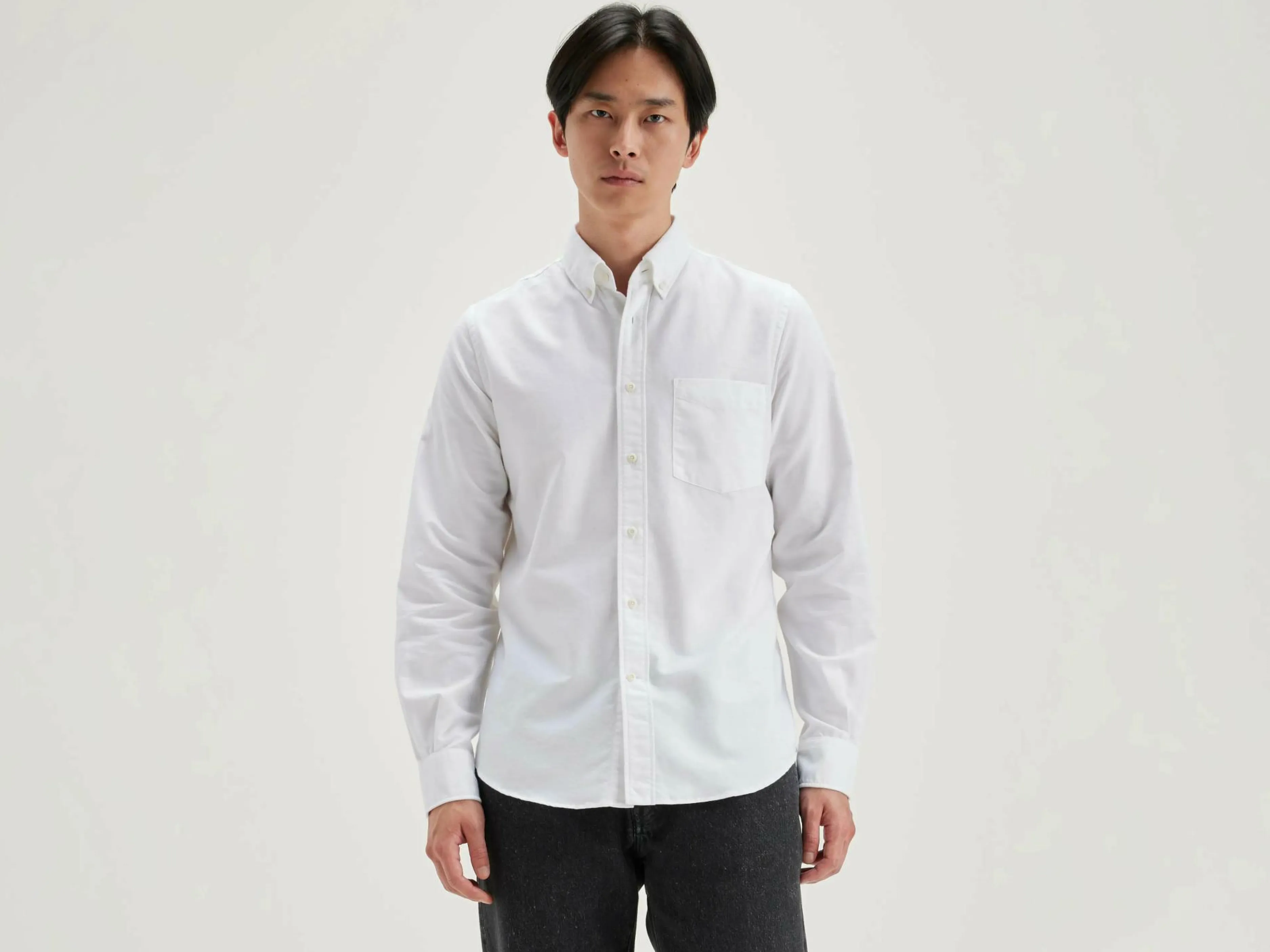 Chemises-Bellerose Chemise Slim Mire White