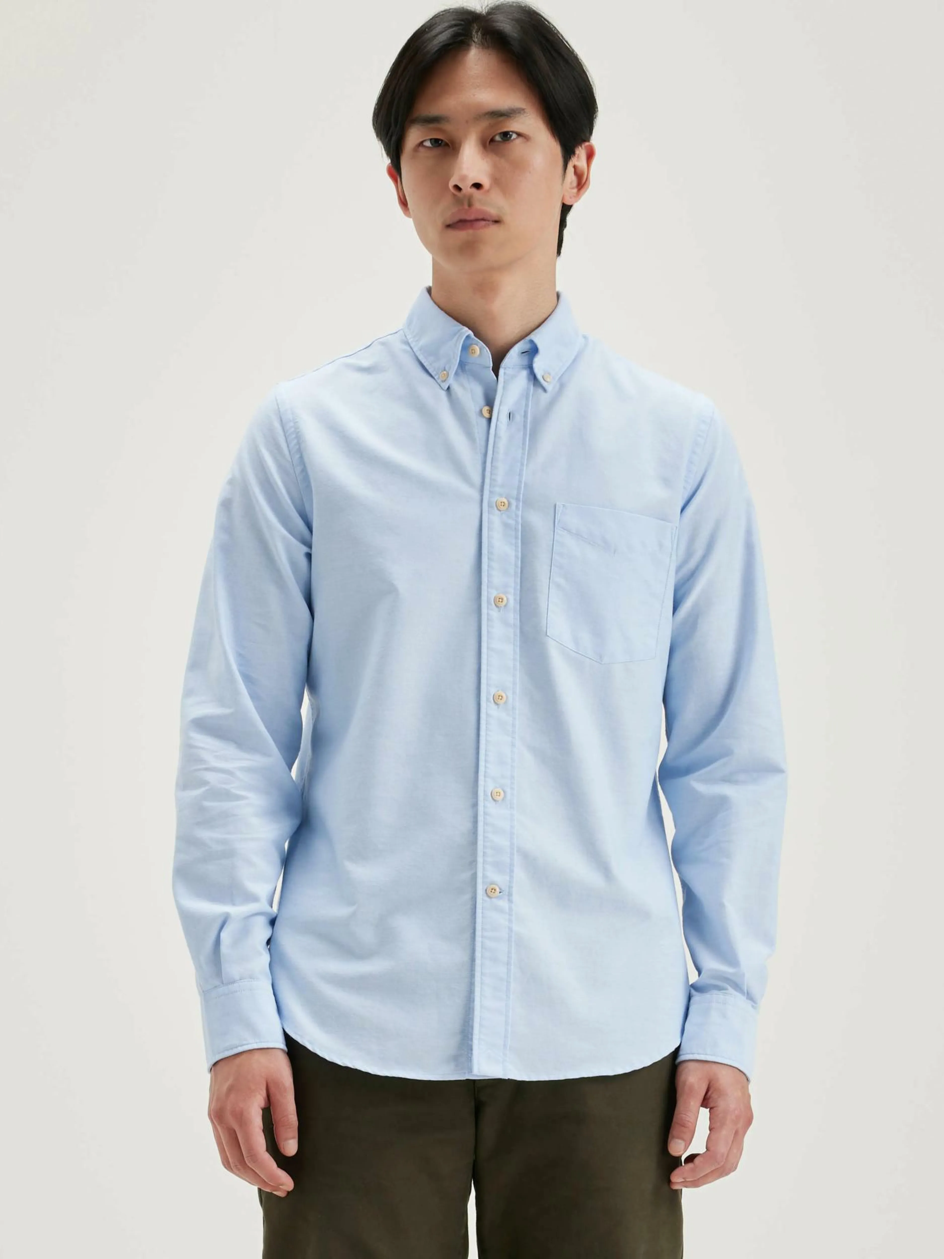 Chemises-Bellerose Chemise Slim Mire Blue