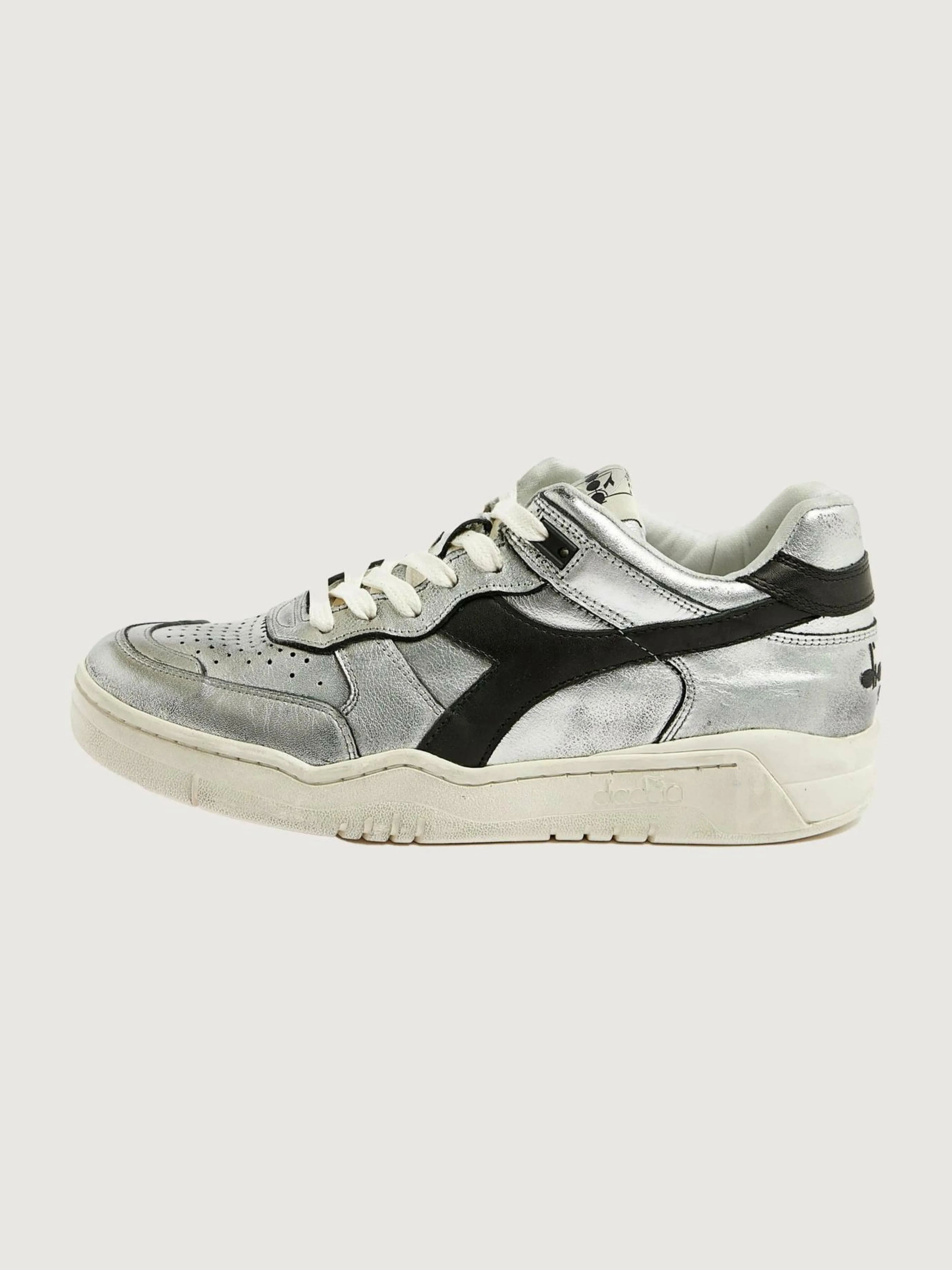 Sneakers-Diadora B.560 Silver Used Pour Femmes