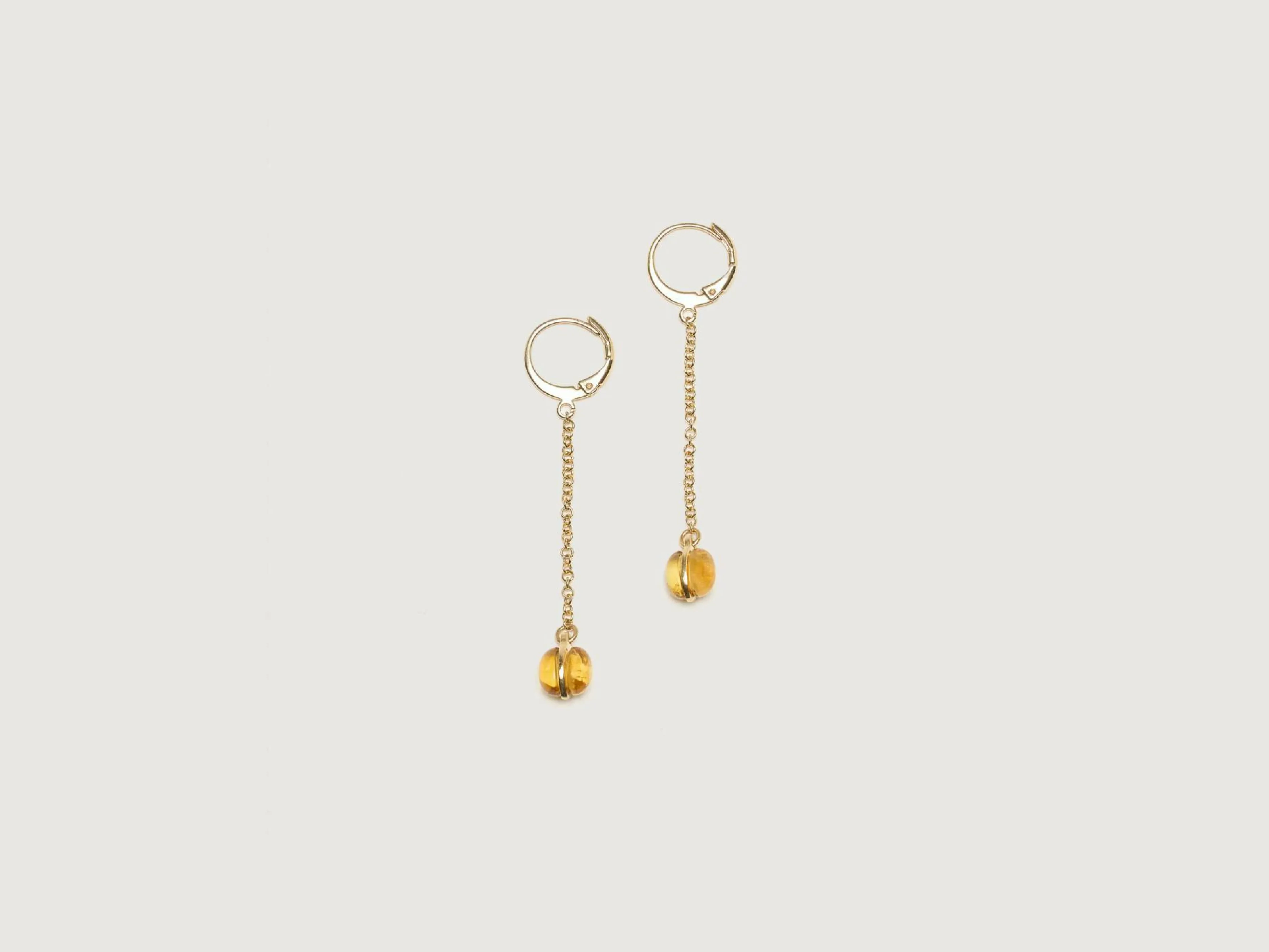 Bijoux-Helena rohner Boucles D'oreilles Drop Citrine
