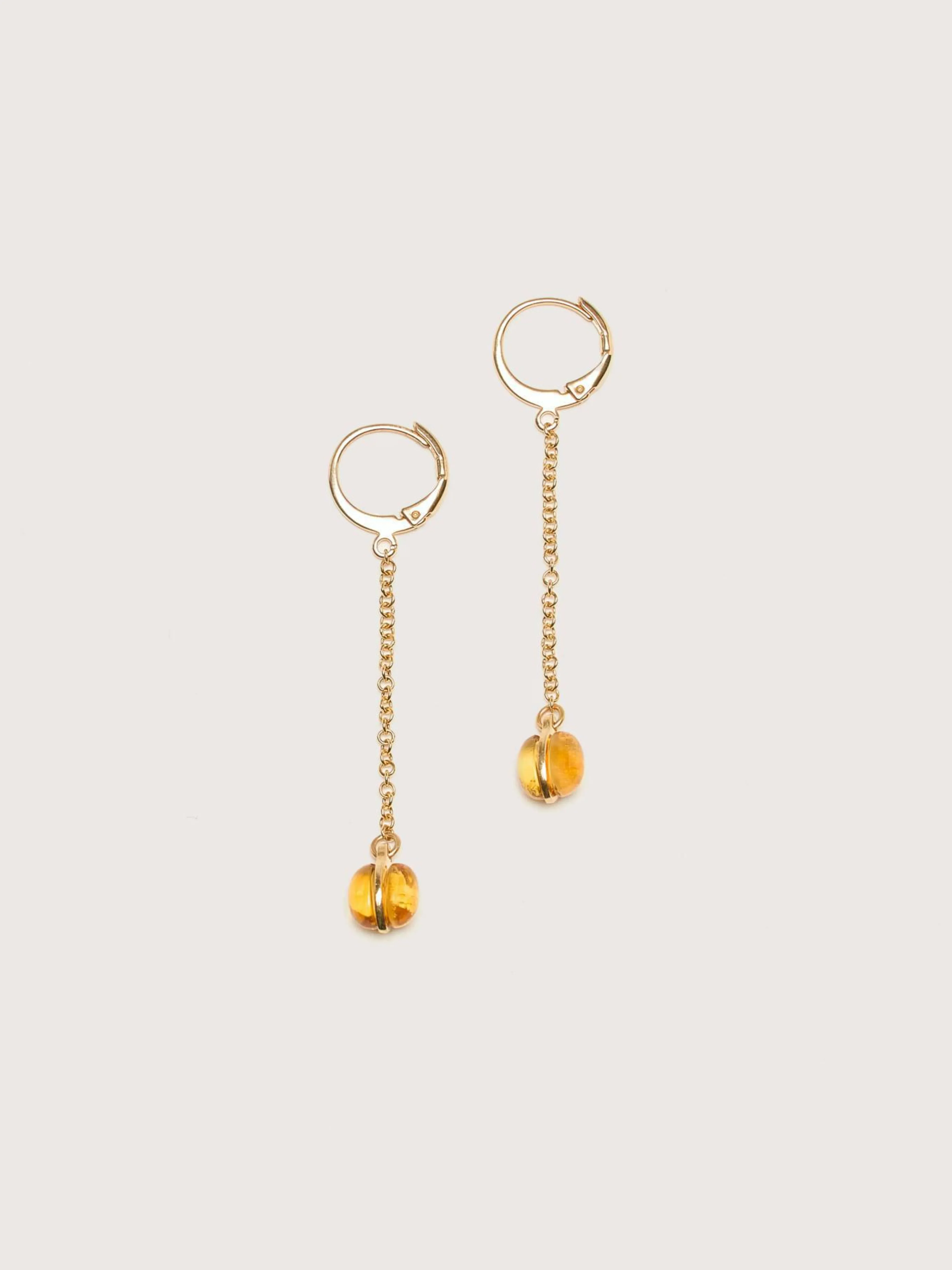 Bijoux-Helena rohner Boucles D'oreilles Drop Citrine