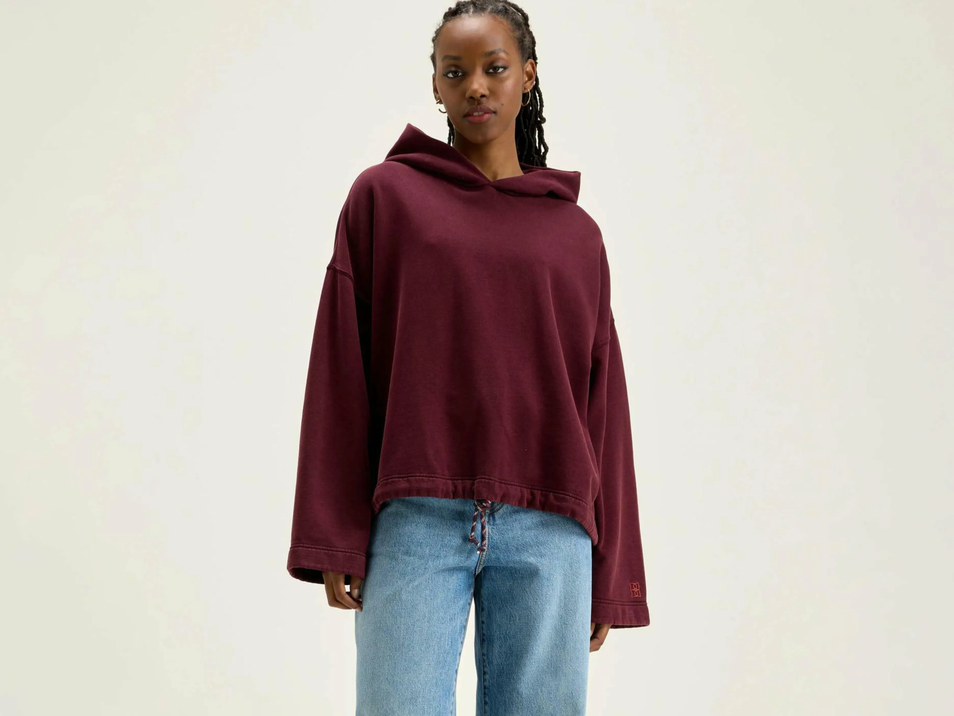 Sweatshirts-Bellerose Hoodie Cate Wine