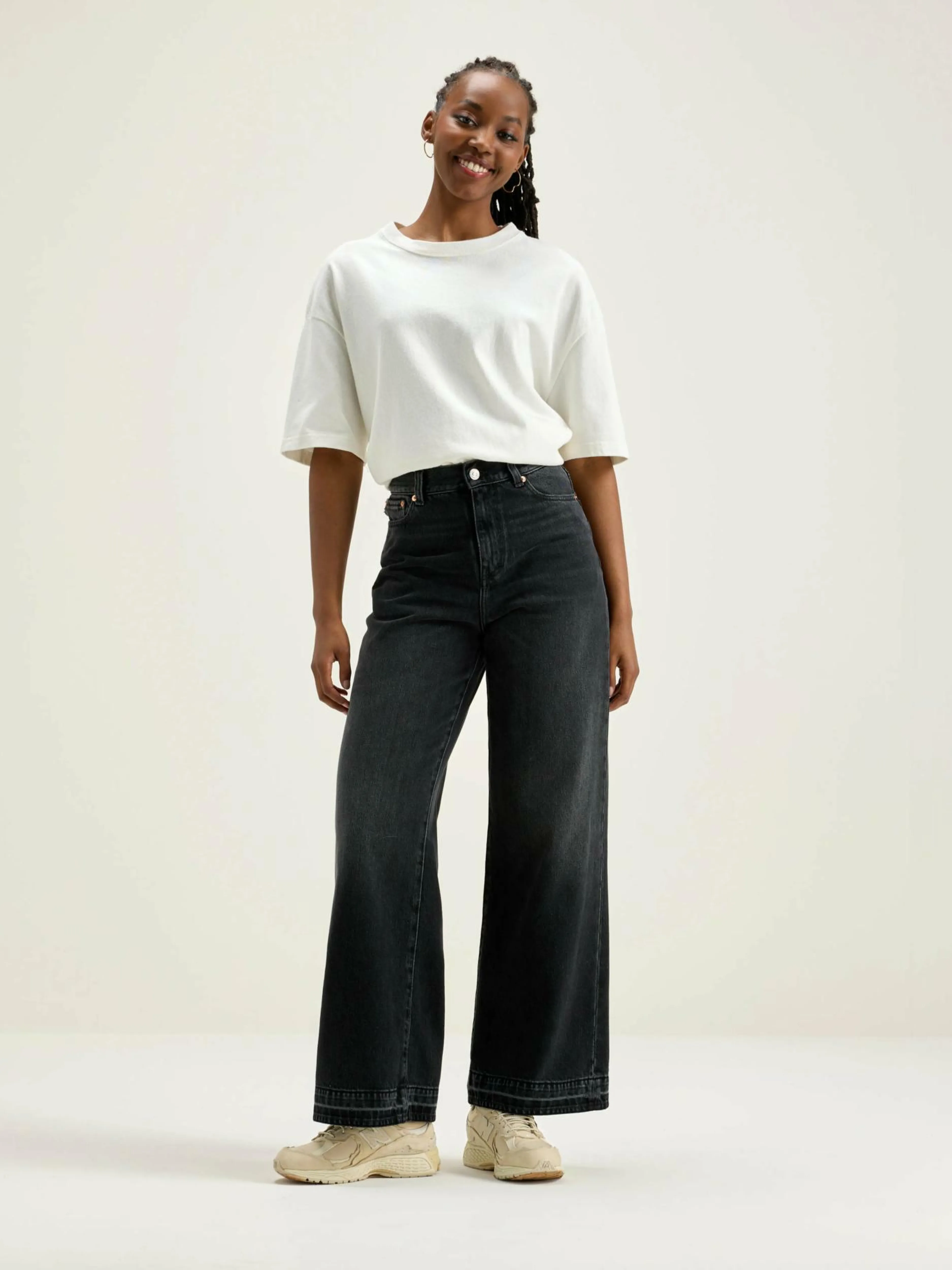 Denim-Bellerose Jean Boyfriend Parthe Used black