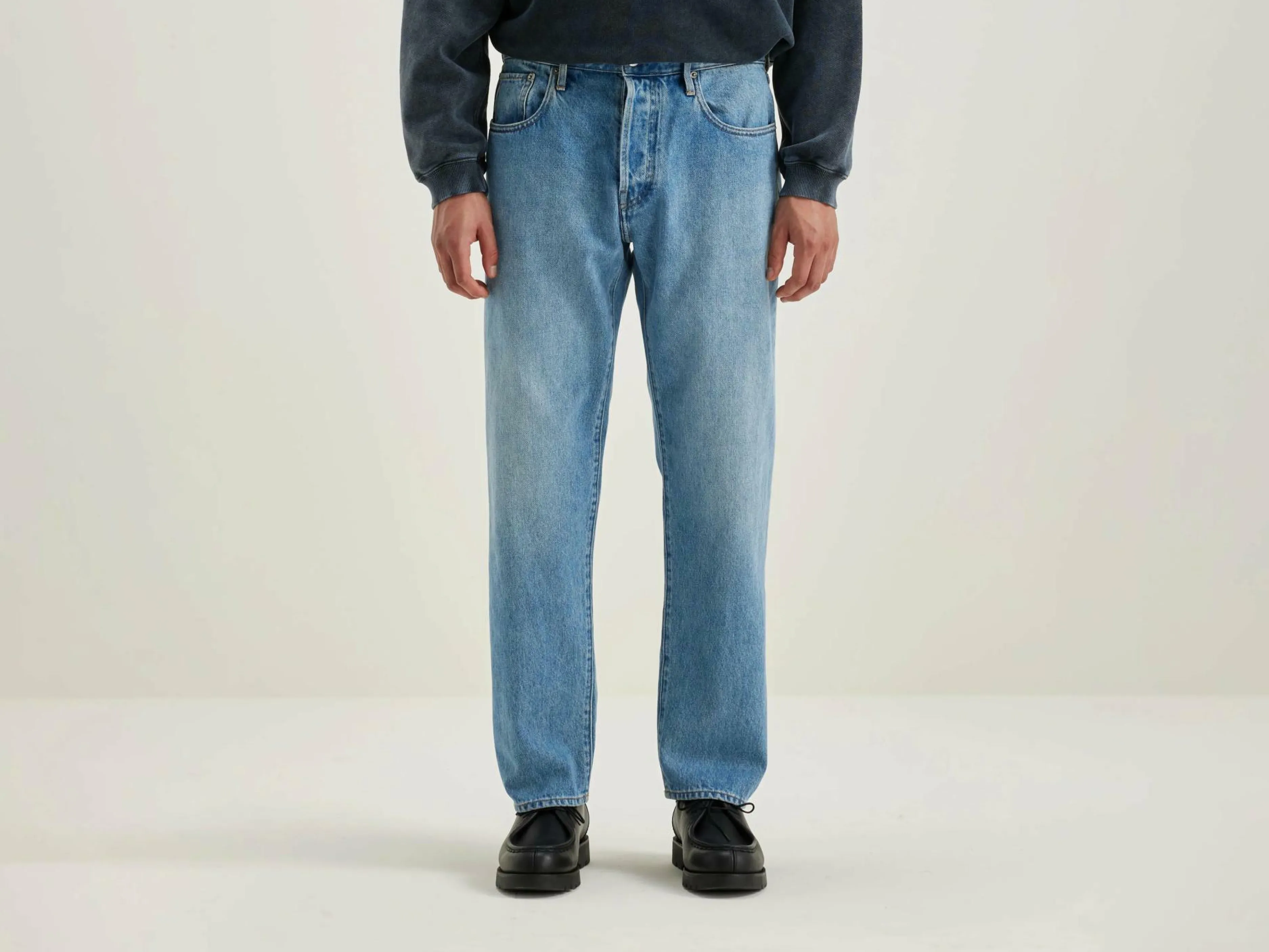 Denim-Bellerose Jean Dad-style Percy Stone wash
