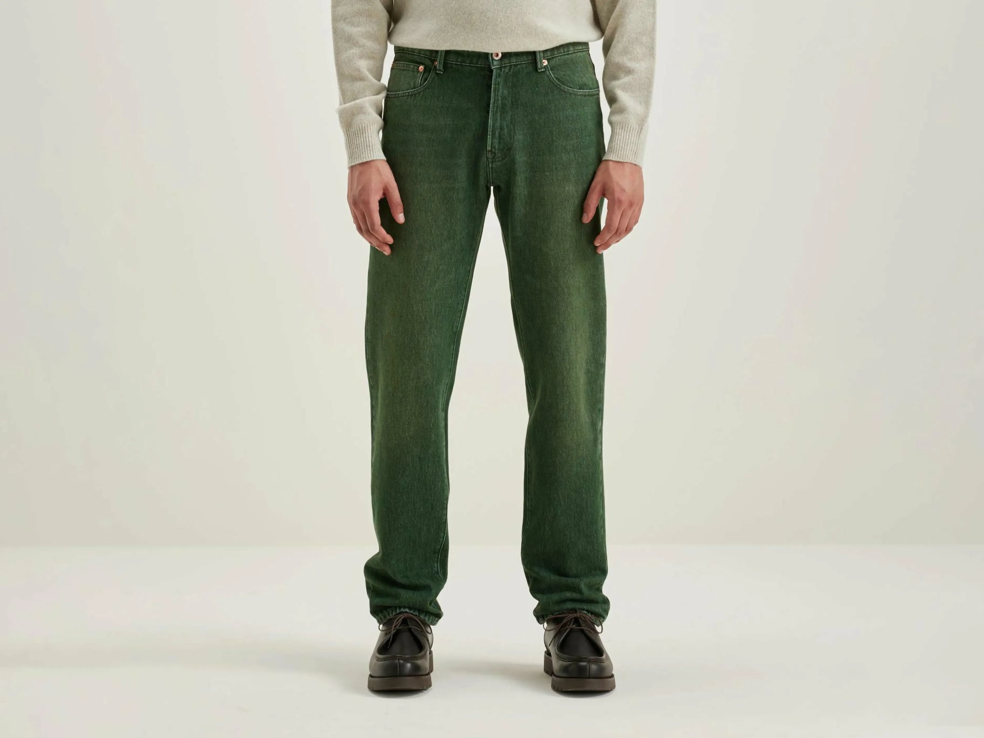Denim-Bellerose Jean Droit Keegan Green used