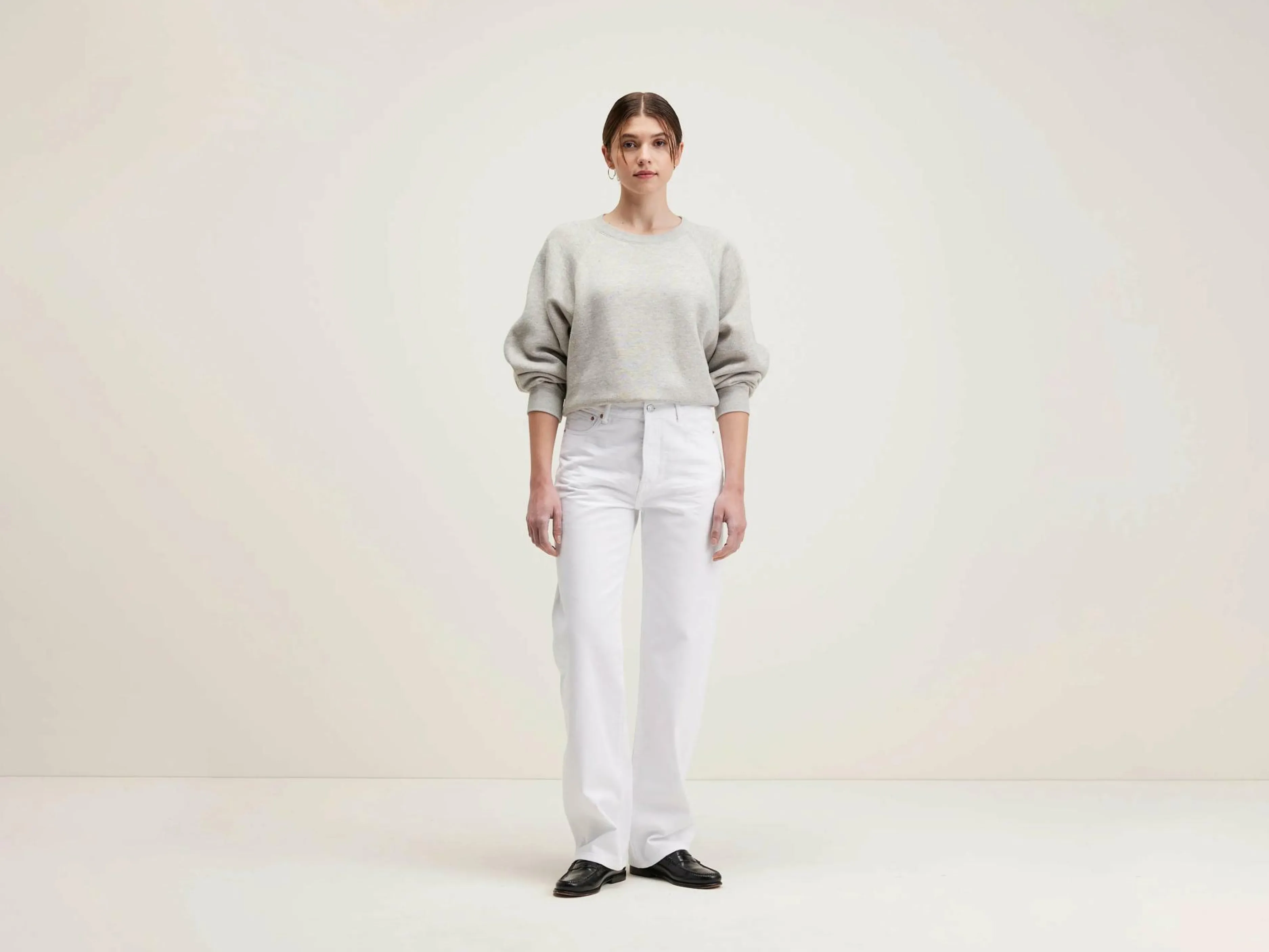 Denim-Bellerose Jean Droit Pony White