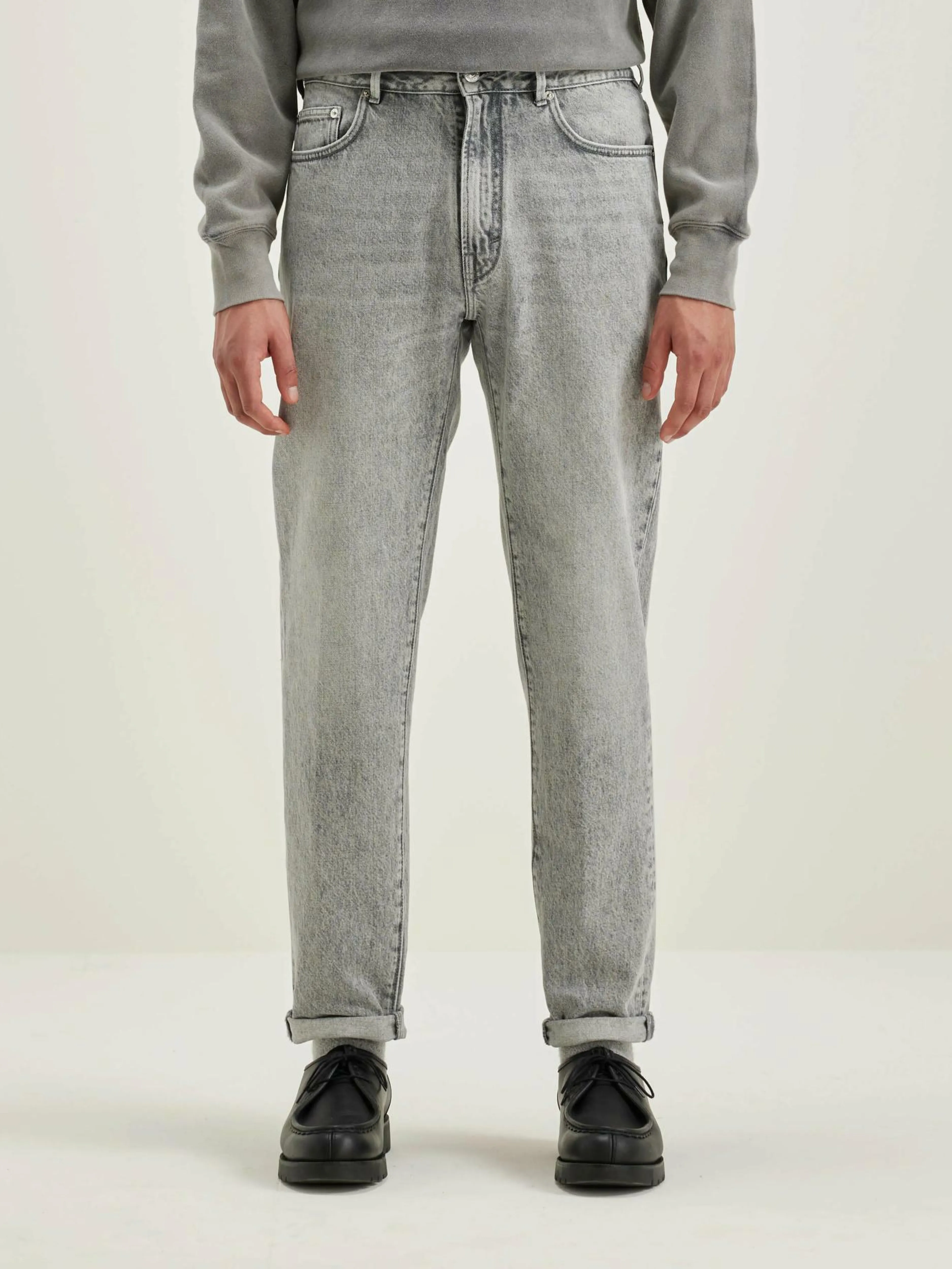 Denim-Bellerose Jean Fuselé Peeg Used grey