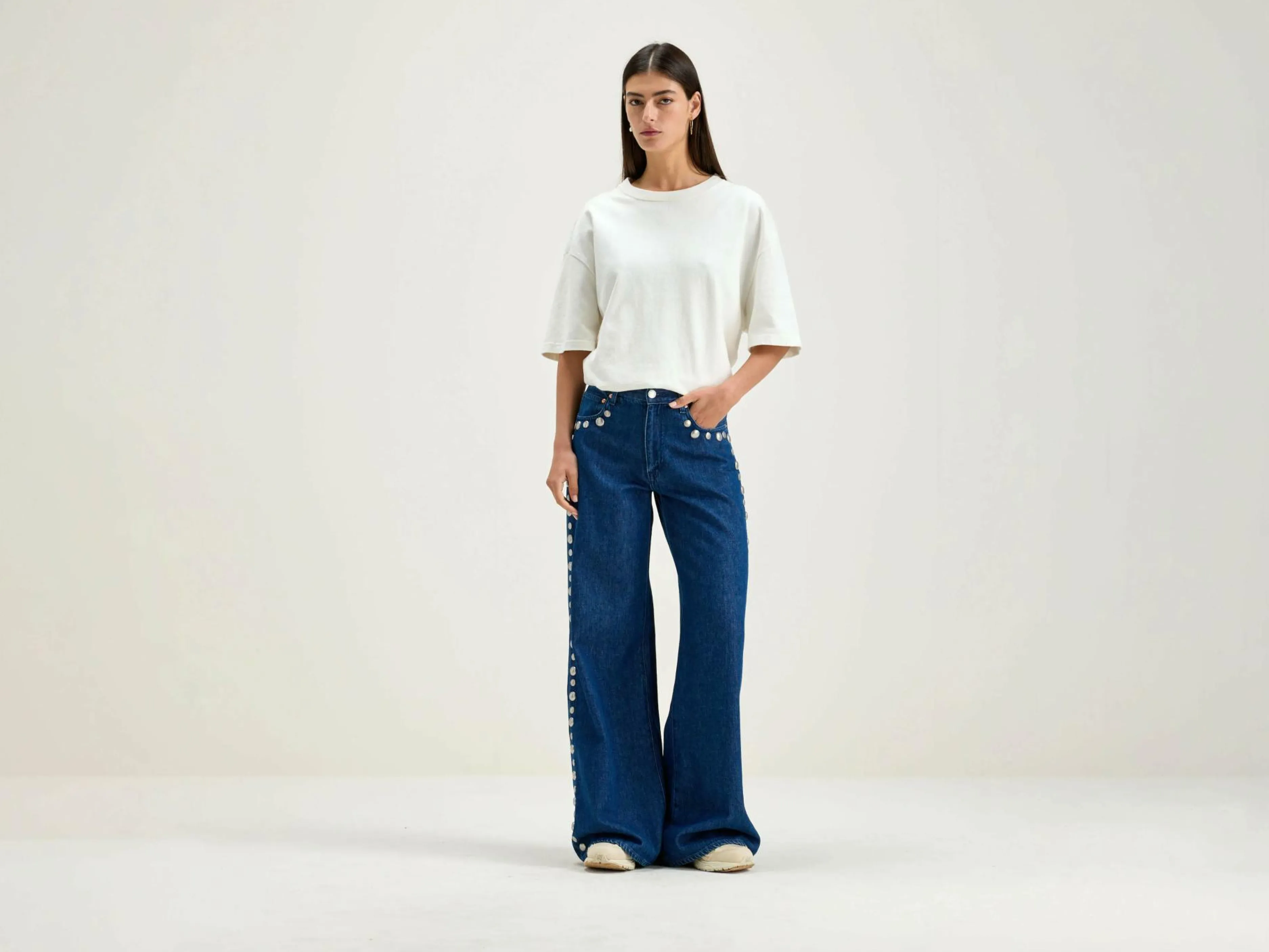 Denim-Bellerose Jean Large Kansas 60s stone wash
