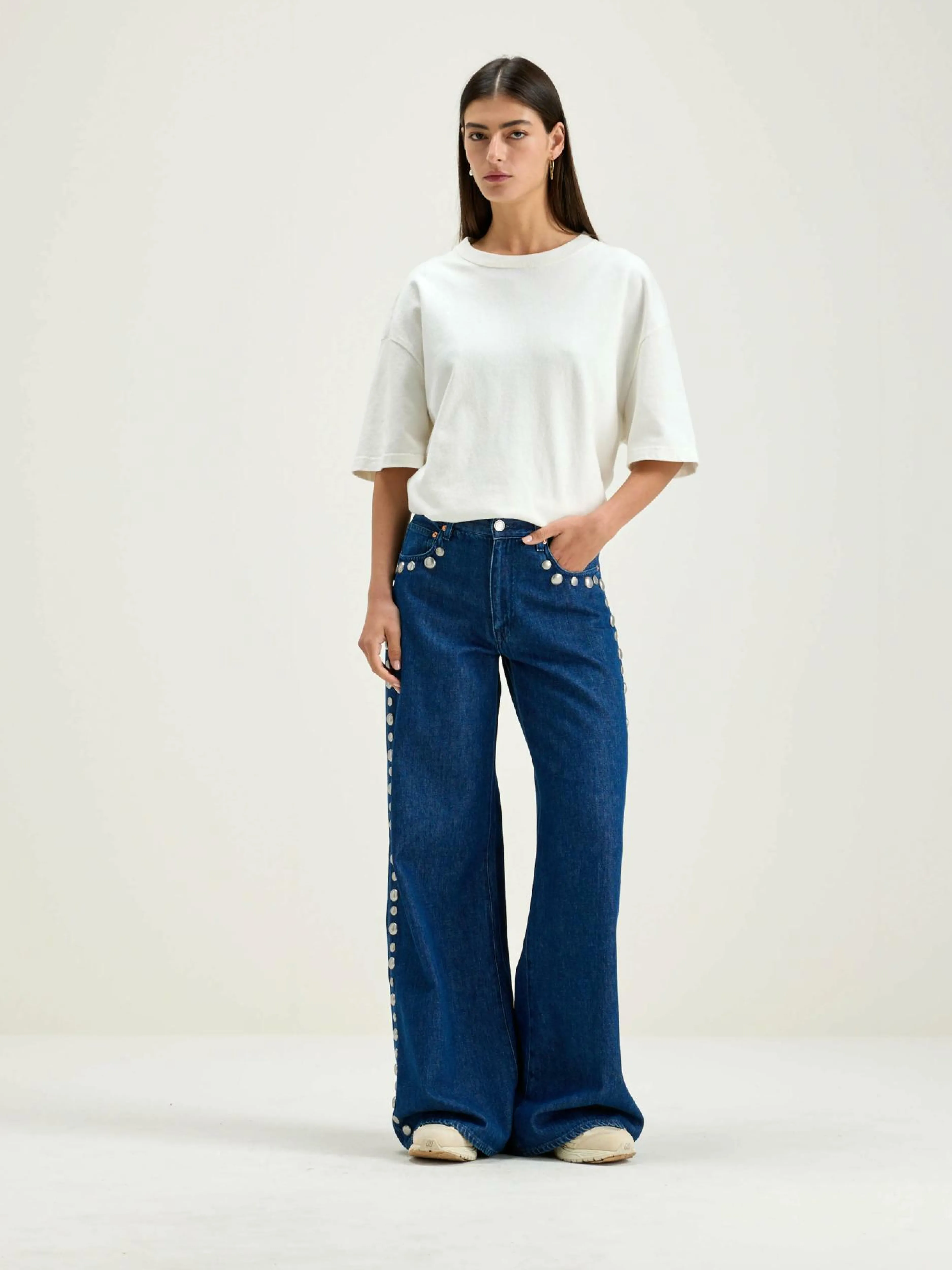 Denim-Bellerose Jean Large Kansas 60s stone wash