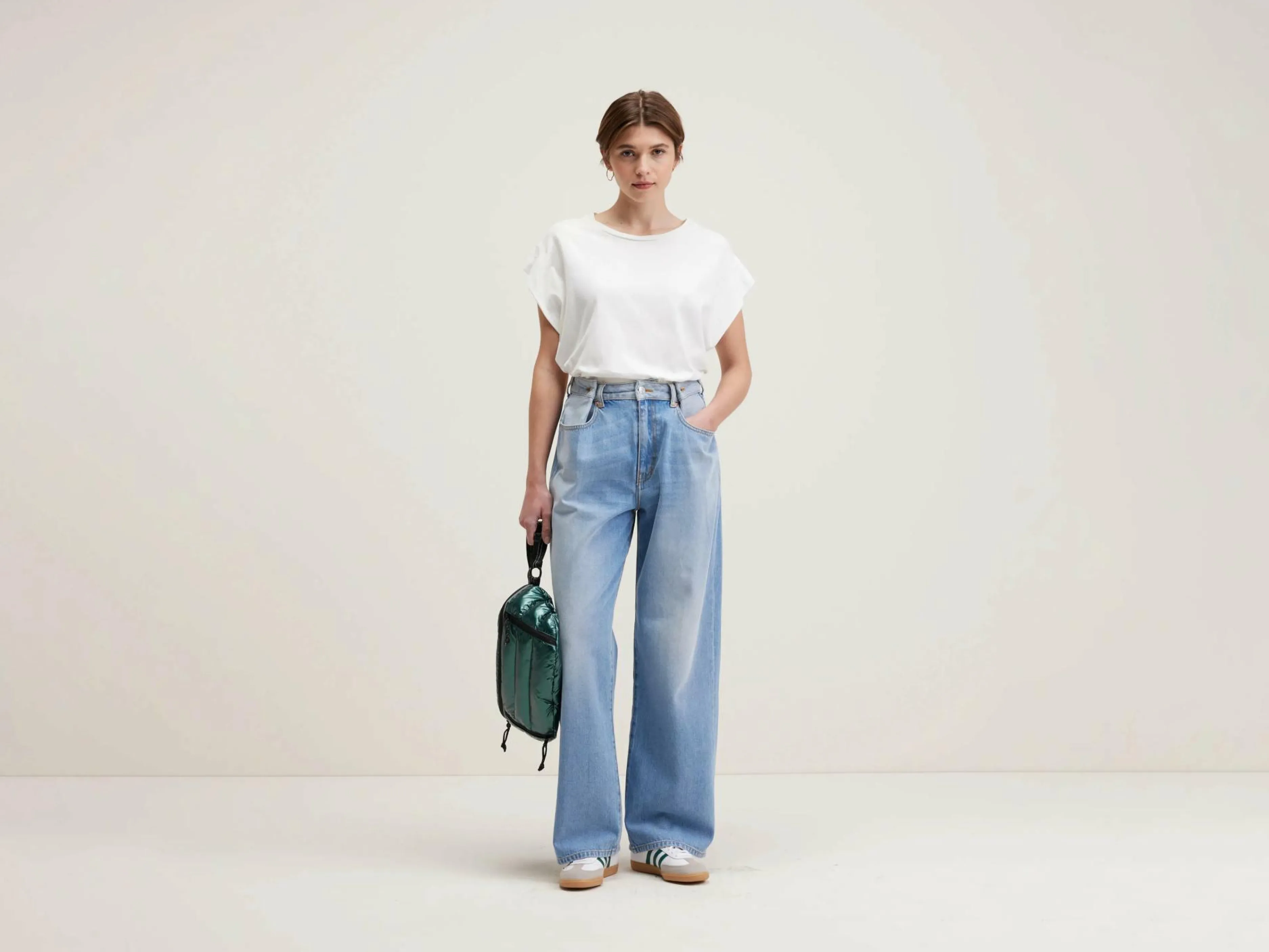 Denim-Bellerose Jean Large Plomb