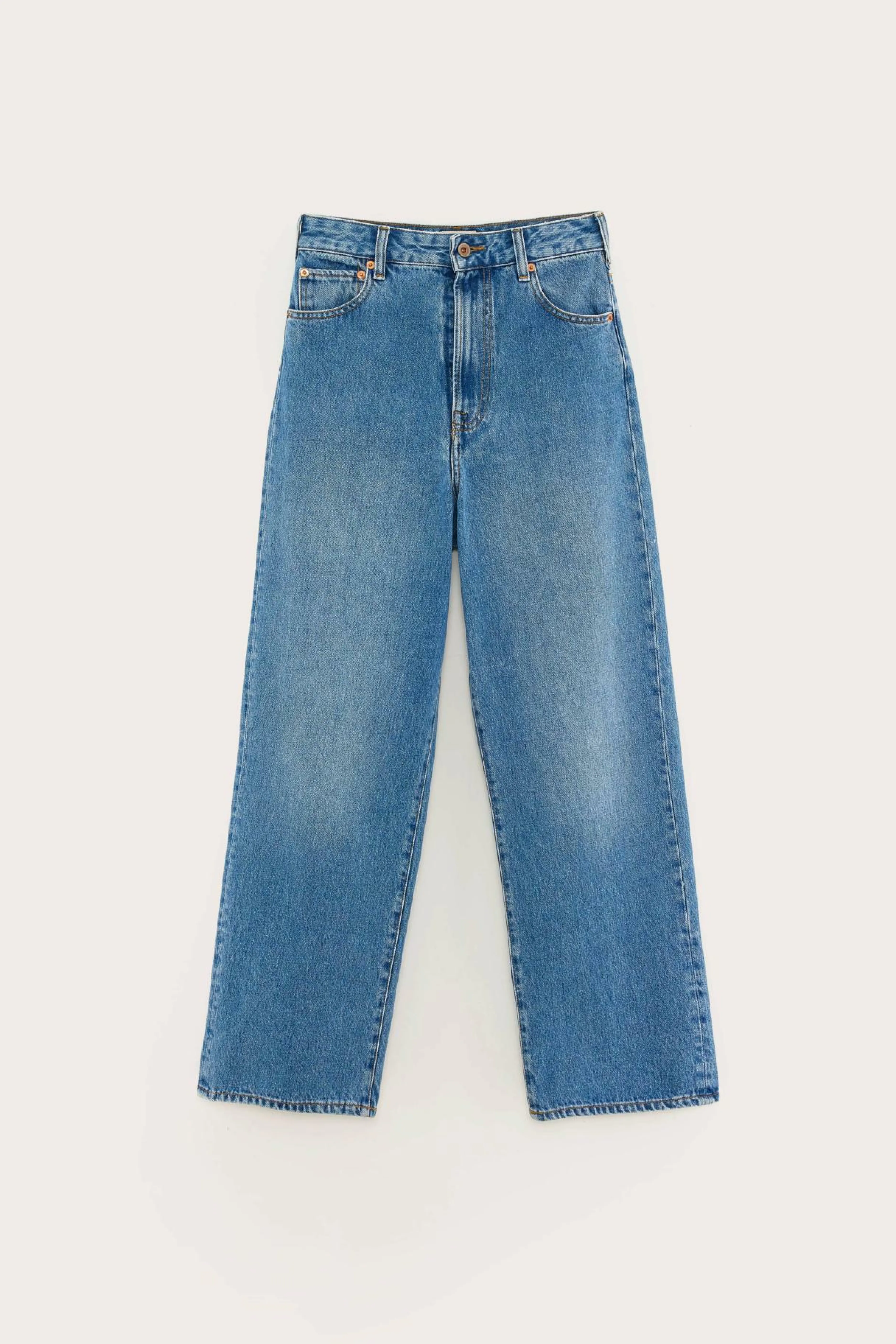 Denim-Bellerose Jean Large Poker Stone wash